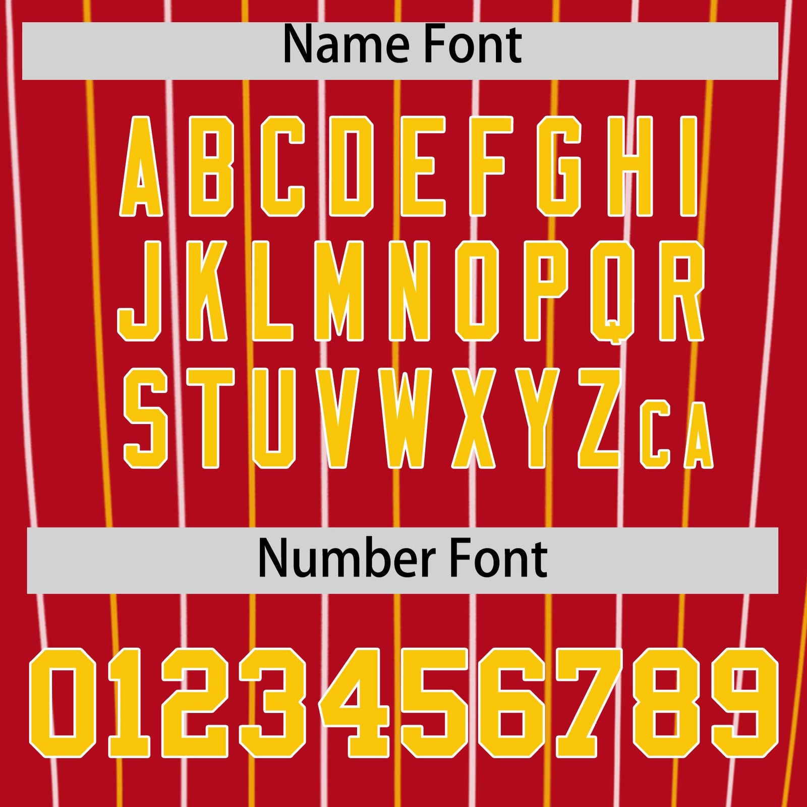 Custom Red Gold and White Bi-Color Stripes Fashion Authentic Baseball Jersey