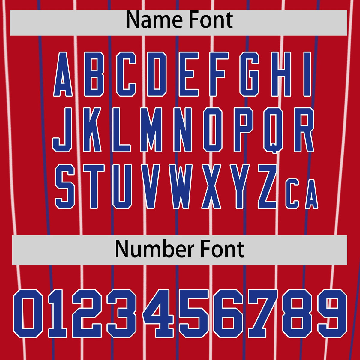 Custom Red Royal and White Bi-Color Stripes Fashion Authentic Baseball Jersey