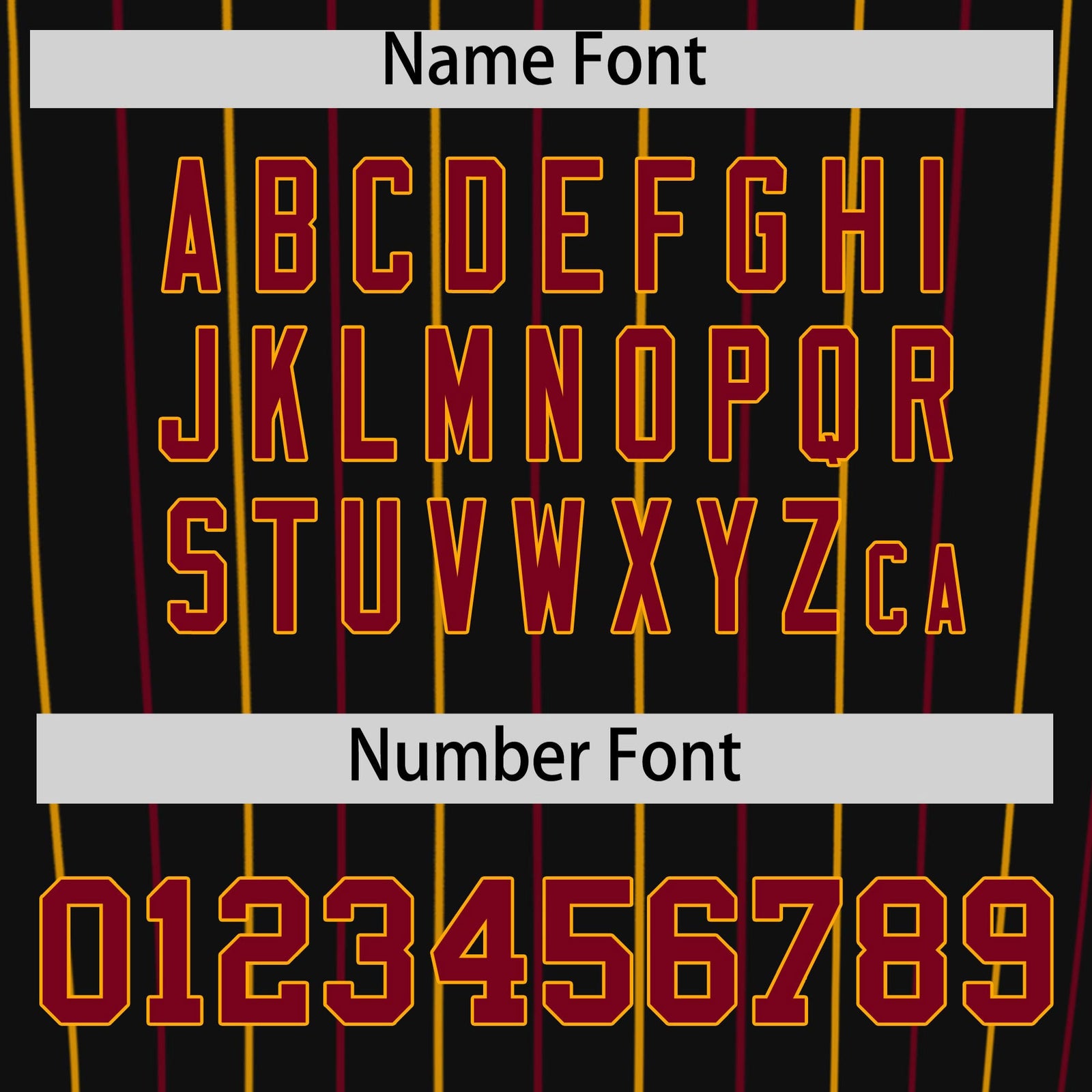 Custom Black Crimson and Yellow Bi-Color Stripes Fashion Authentic Baseball Jersey