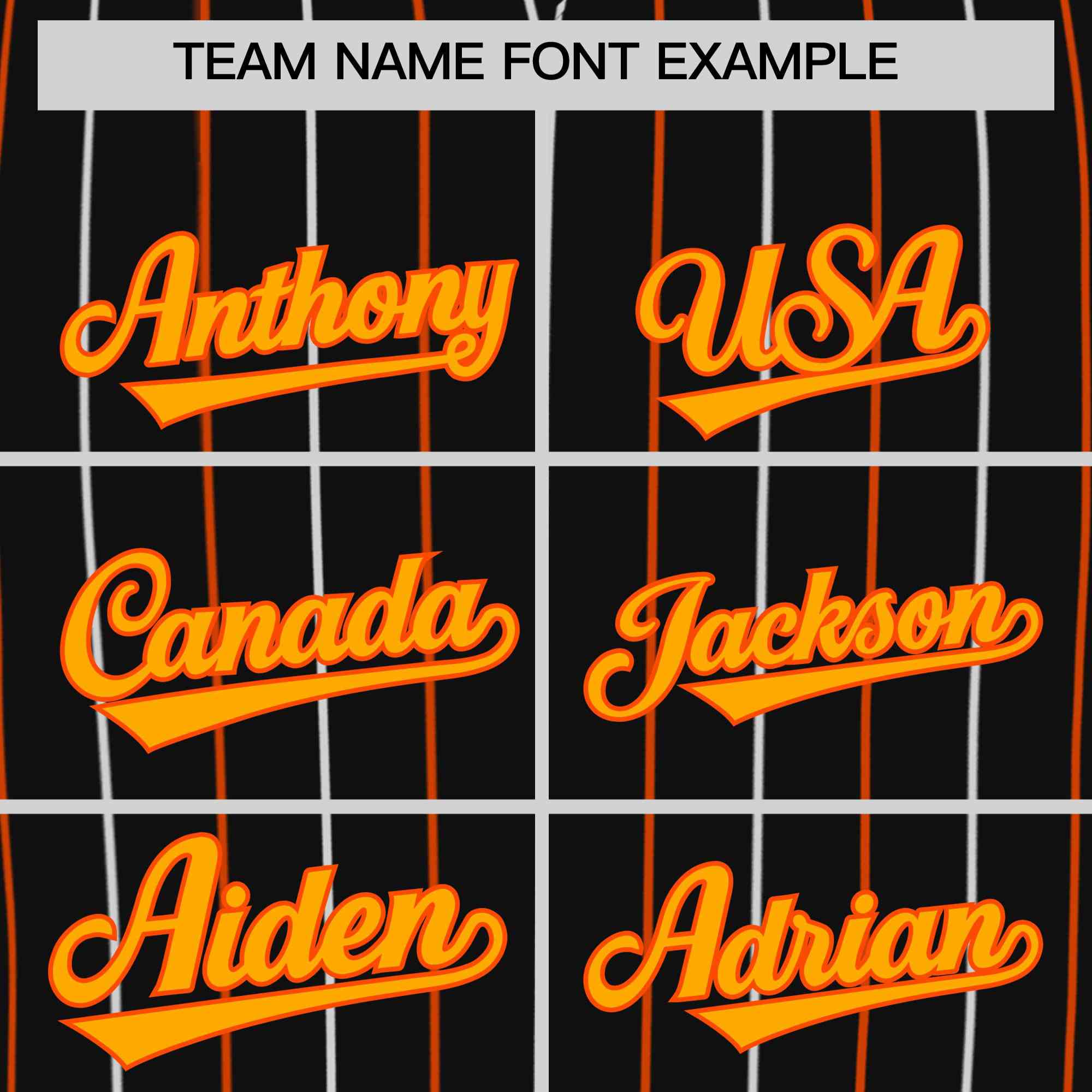Custom Black Orange and White Bi-Color Stripes Fashion Authentic Baseball Jersey