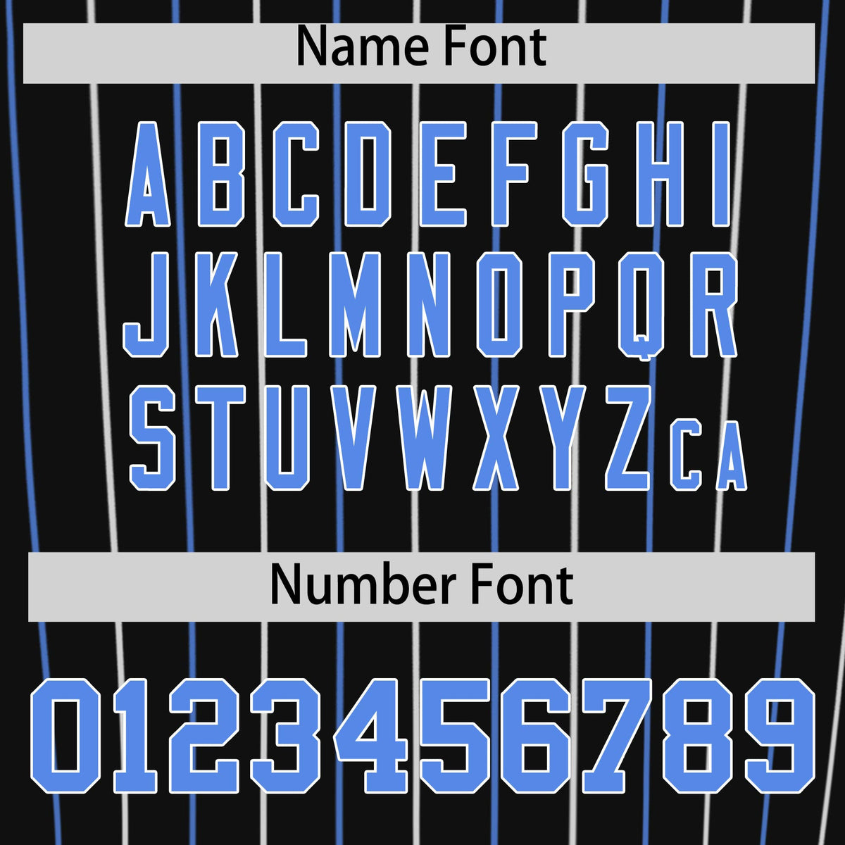 Custom Black Powder Blue and White Bi-Color Stripes Fashion Authentic Baseball Jersey