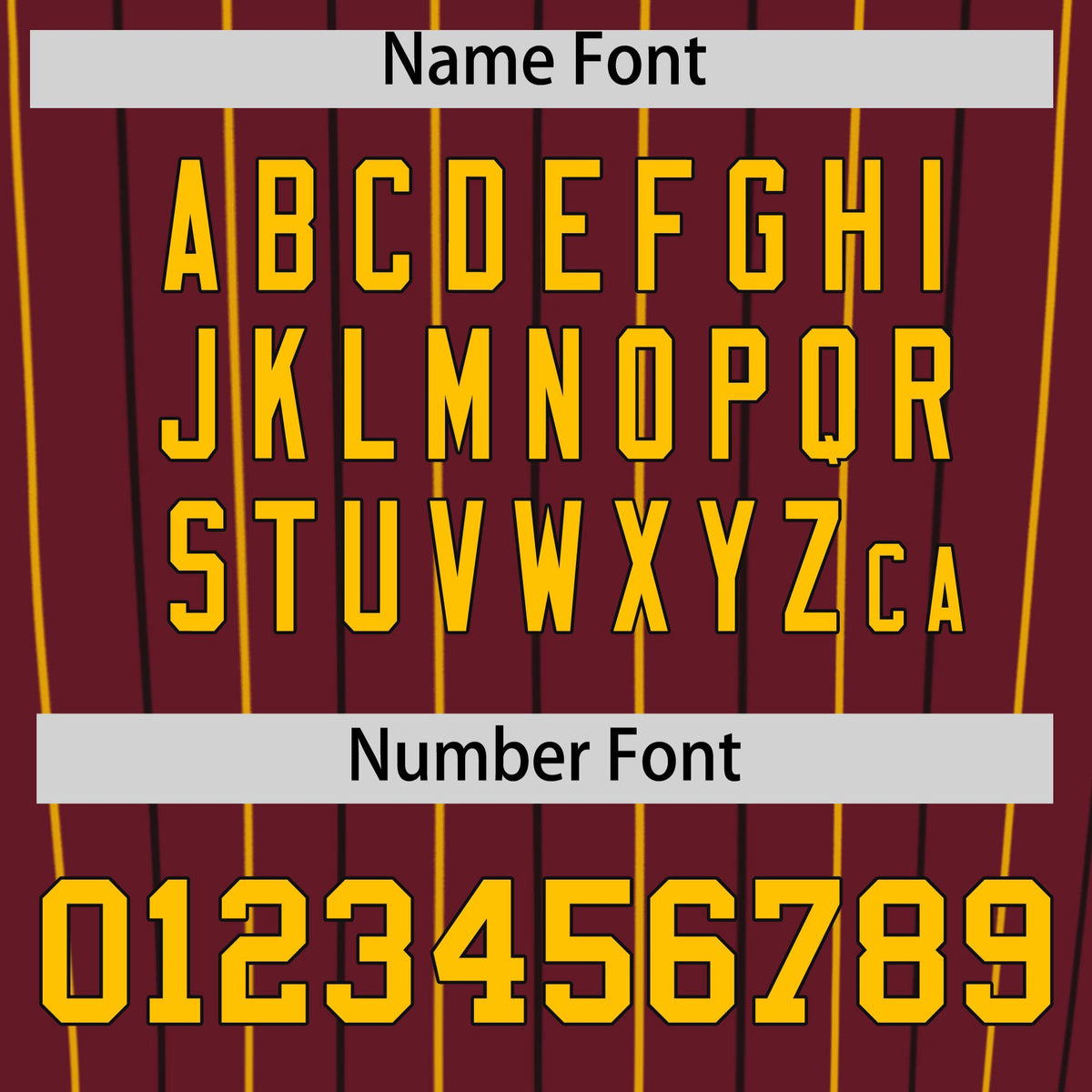 Custom Burgundy Yellow and Black Bi-Color Stripes Fashion Authentic Baseball Jersey