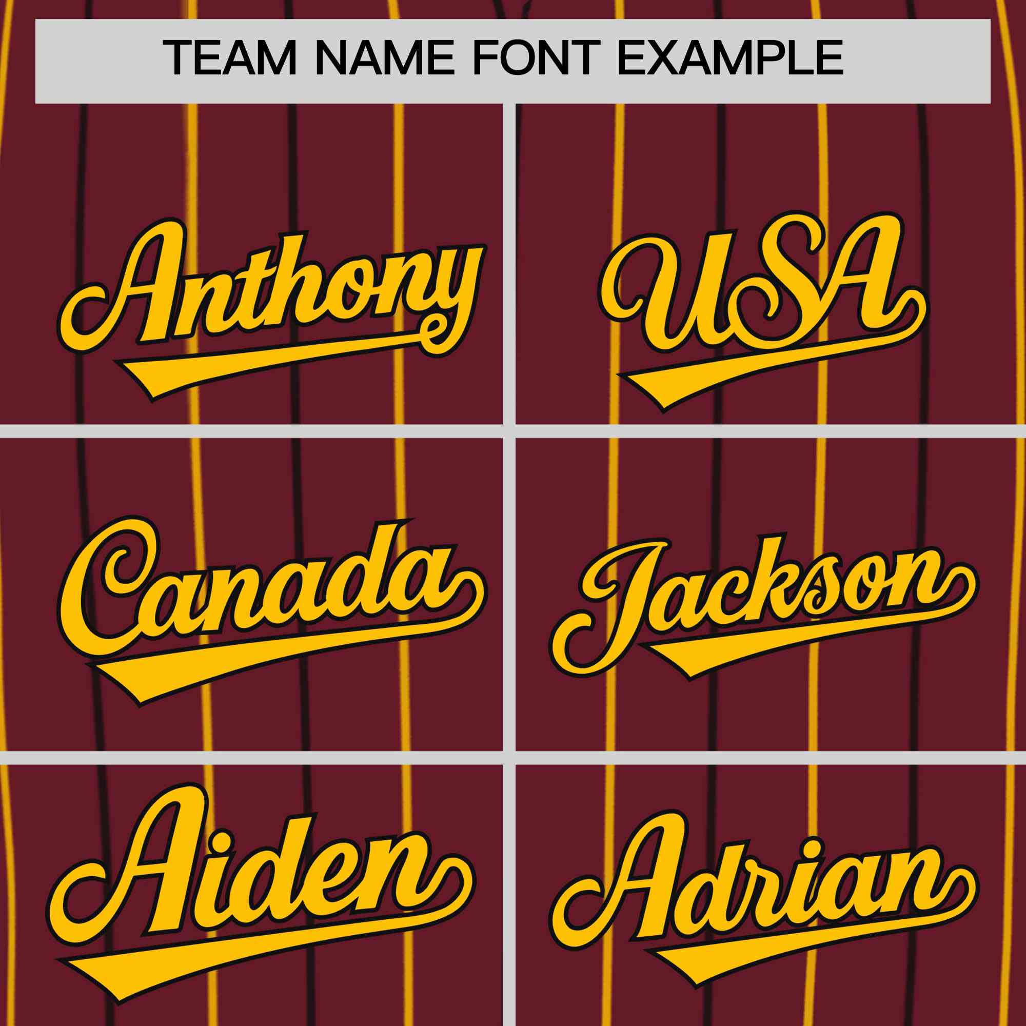 Custom Burgundy Yellow and Black Bi-Color Stripes Fashion Authentic Baseball Jersey