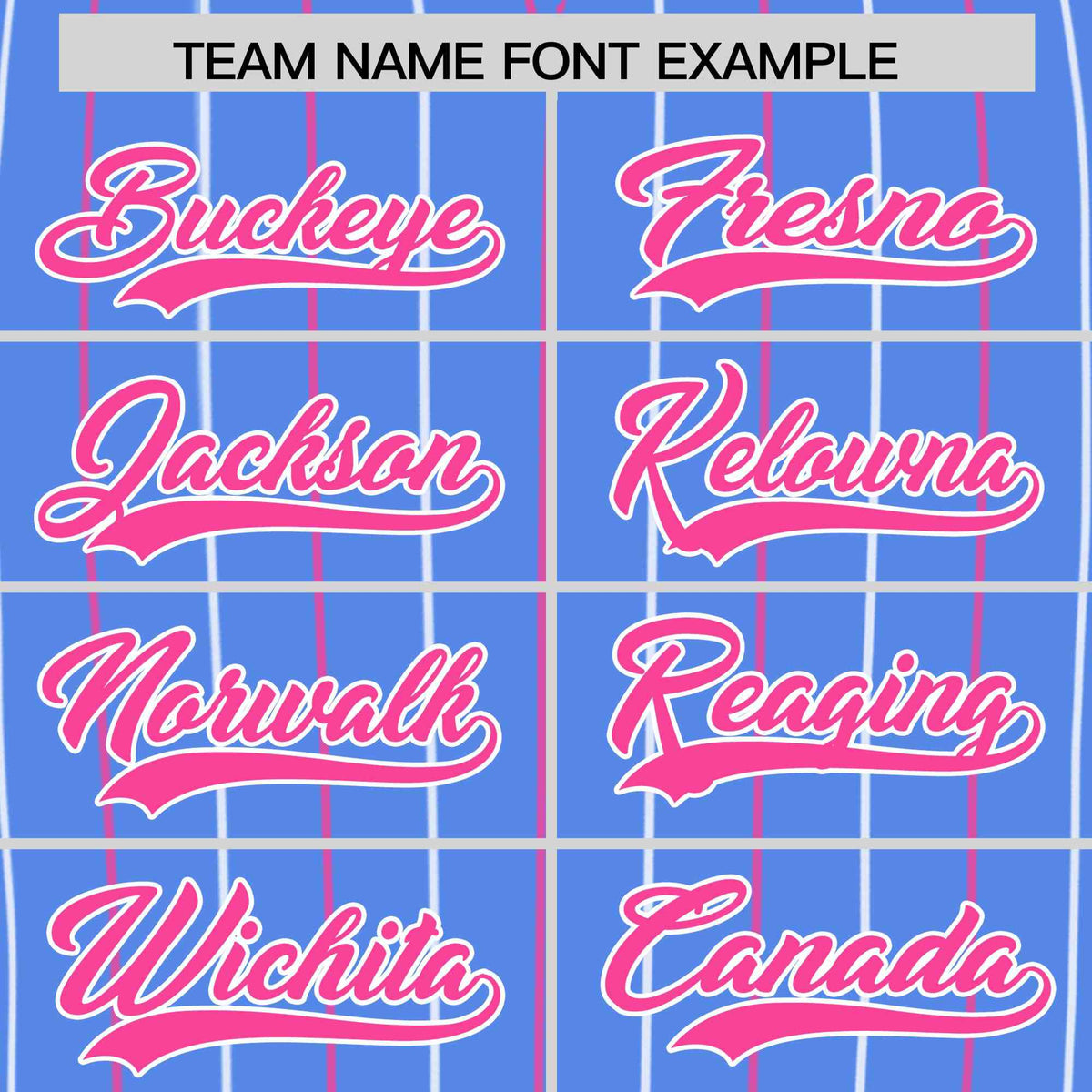 Custom Powder Blue Pink and White Bi-Color Stripes Fashion Authentic Baseball Jersey