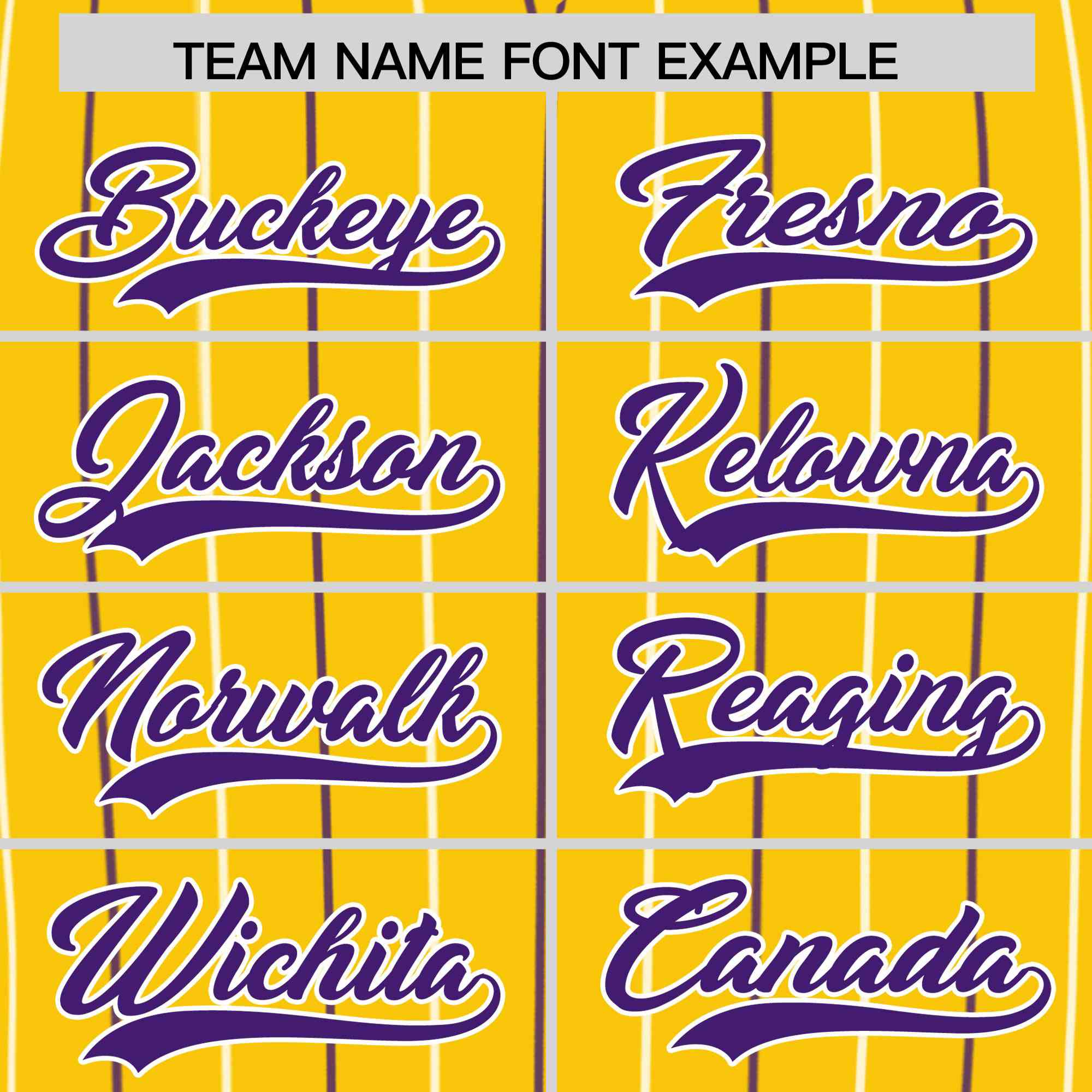 Custom Gold Purple and White Bi-Color Stripes Fashion Authentic Baseball Jersey