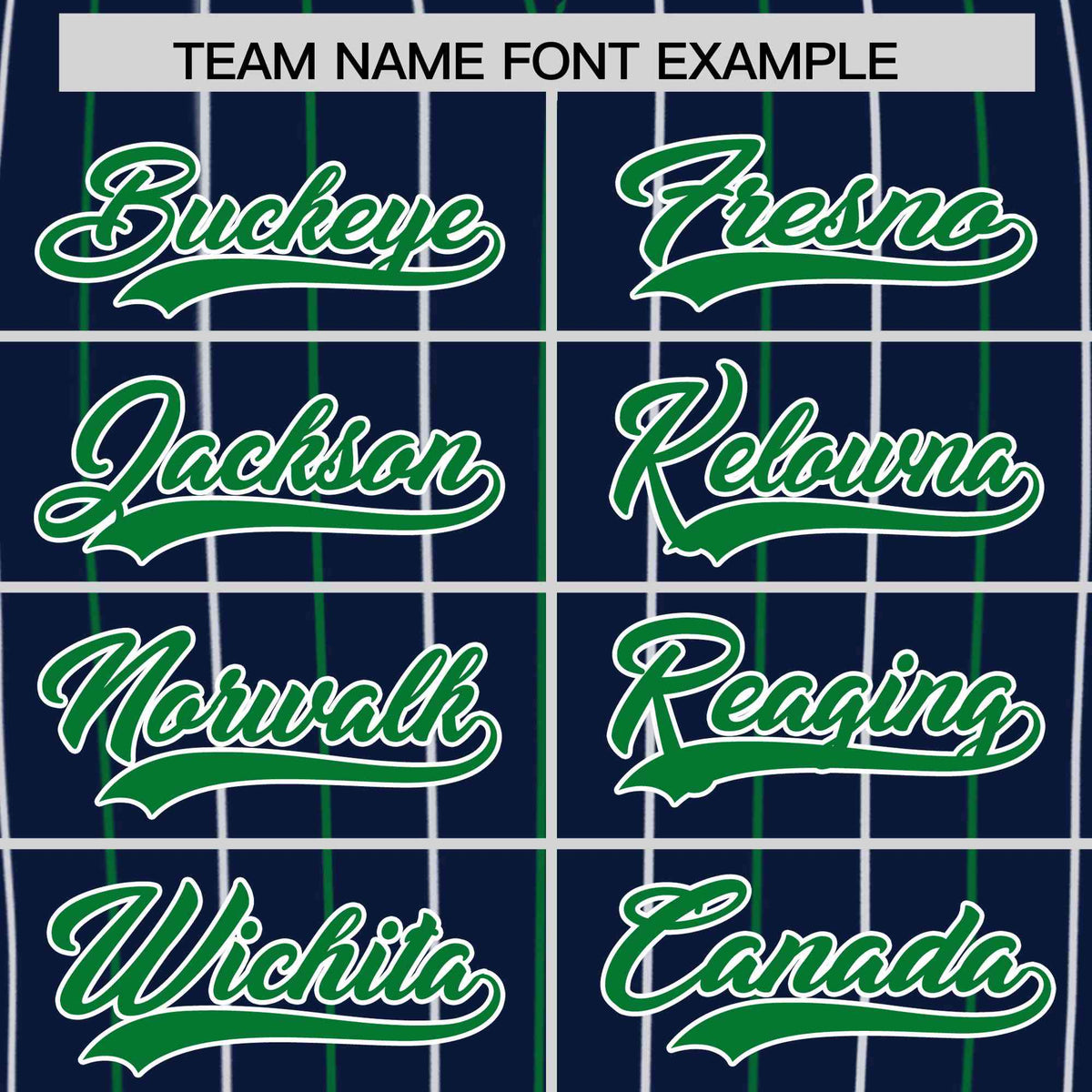 Custom Navy Kelly Green and White Bi-Color Stripes Fashion Authentic Baseball Jersey