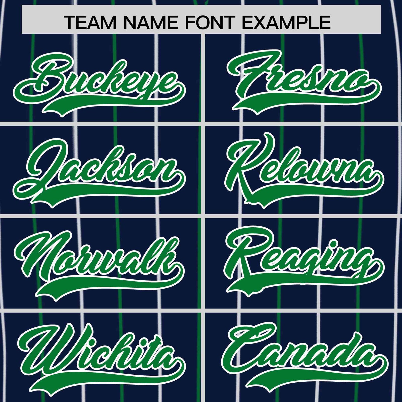 Custom Navy Kelly Green and White Bi-Color Stripes Fashion Authentic Baseball Jersey