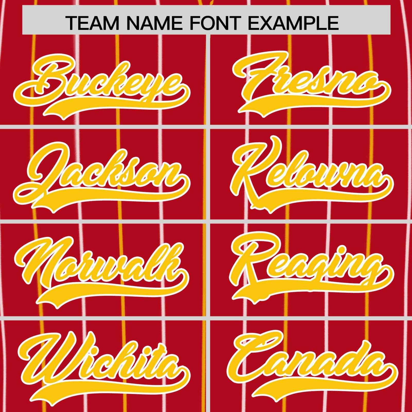 Custom Red Gold and White Bi-Color Stripes Fashion Authentic Baseball Jersey