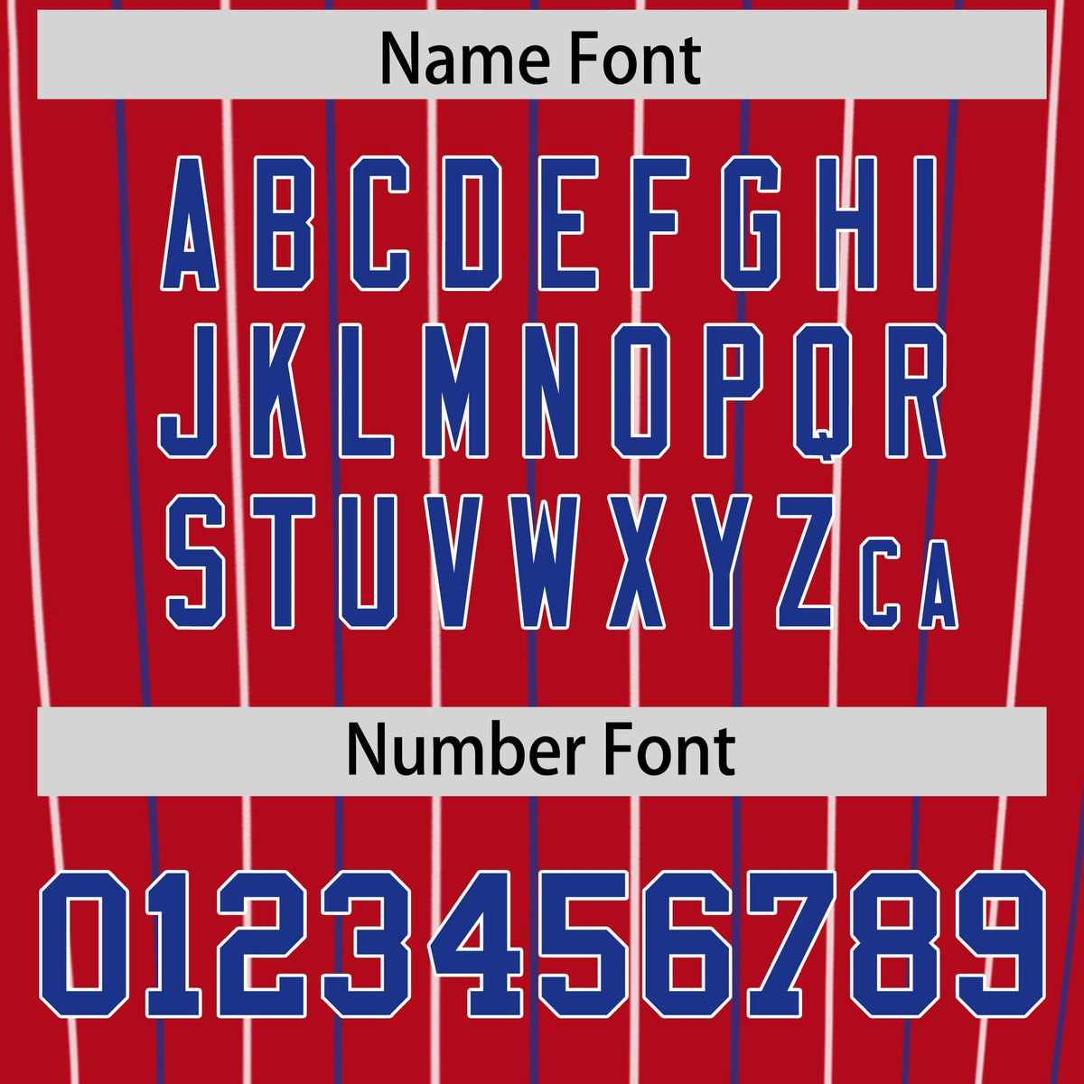 Custom Red Royal and White Bi-Color Stripes Fashion Authentic Baseball Jersey