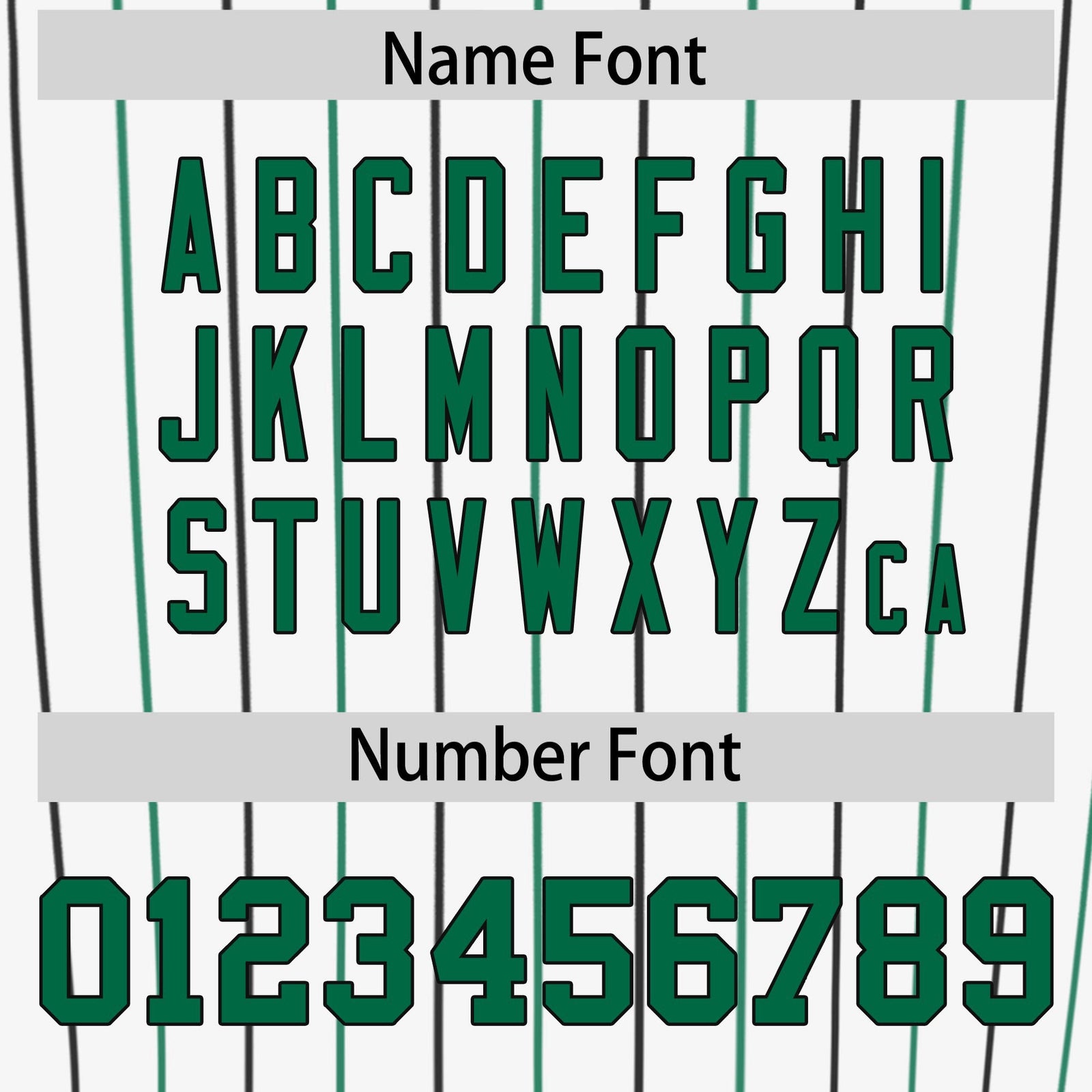 Custom White Kelly Green and Black Bi-Color Stripes Fashion Authentic Baseball Jersey