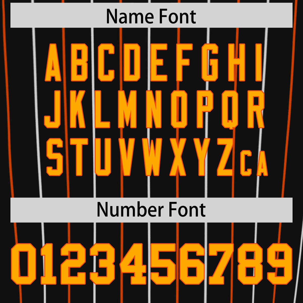 Custom Black Orange and White Bi-Color Stripes Fashion Authentic Baseball Jersey