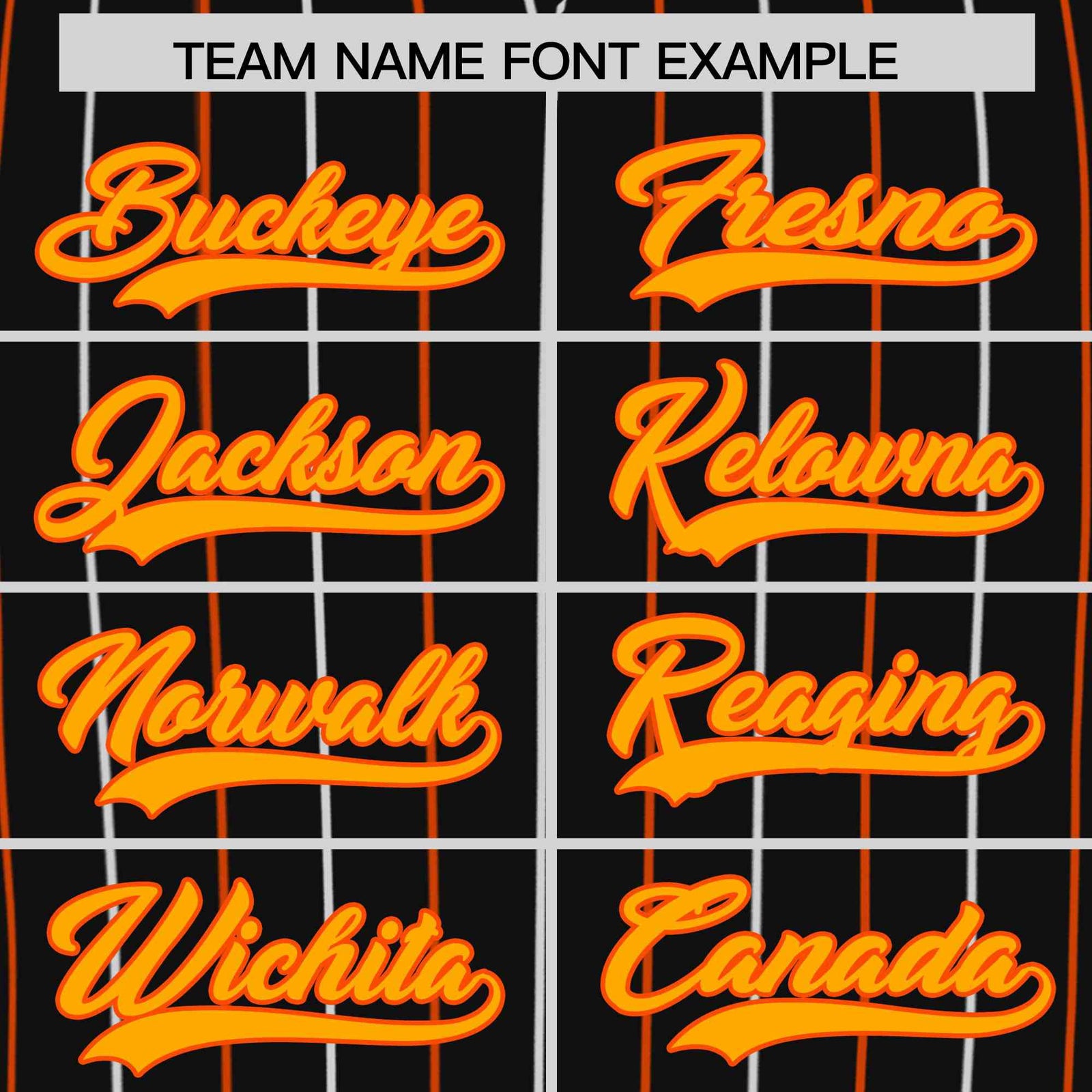 Custom Black Orange and White Bi-Color Stripes Fashion Authentic Baseball Jersey