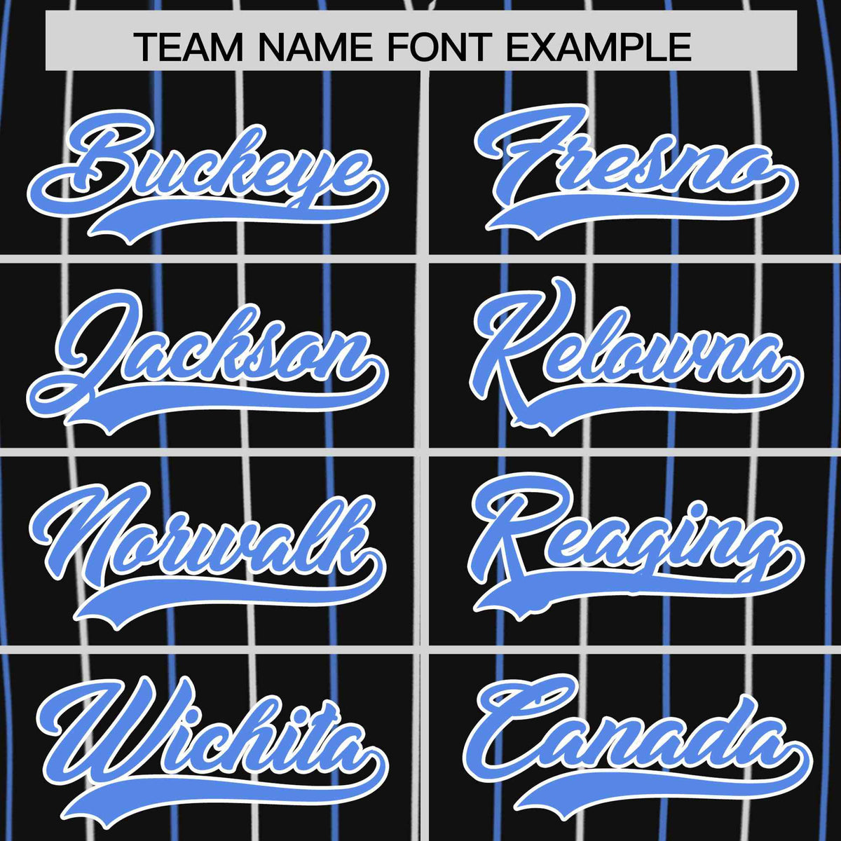 Custom Black Powder Blue and White Bi-Color Stripes Fashion Authentic Baseball Jersey