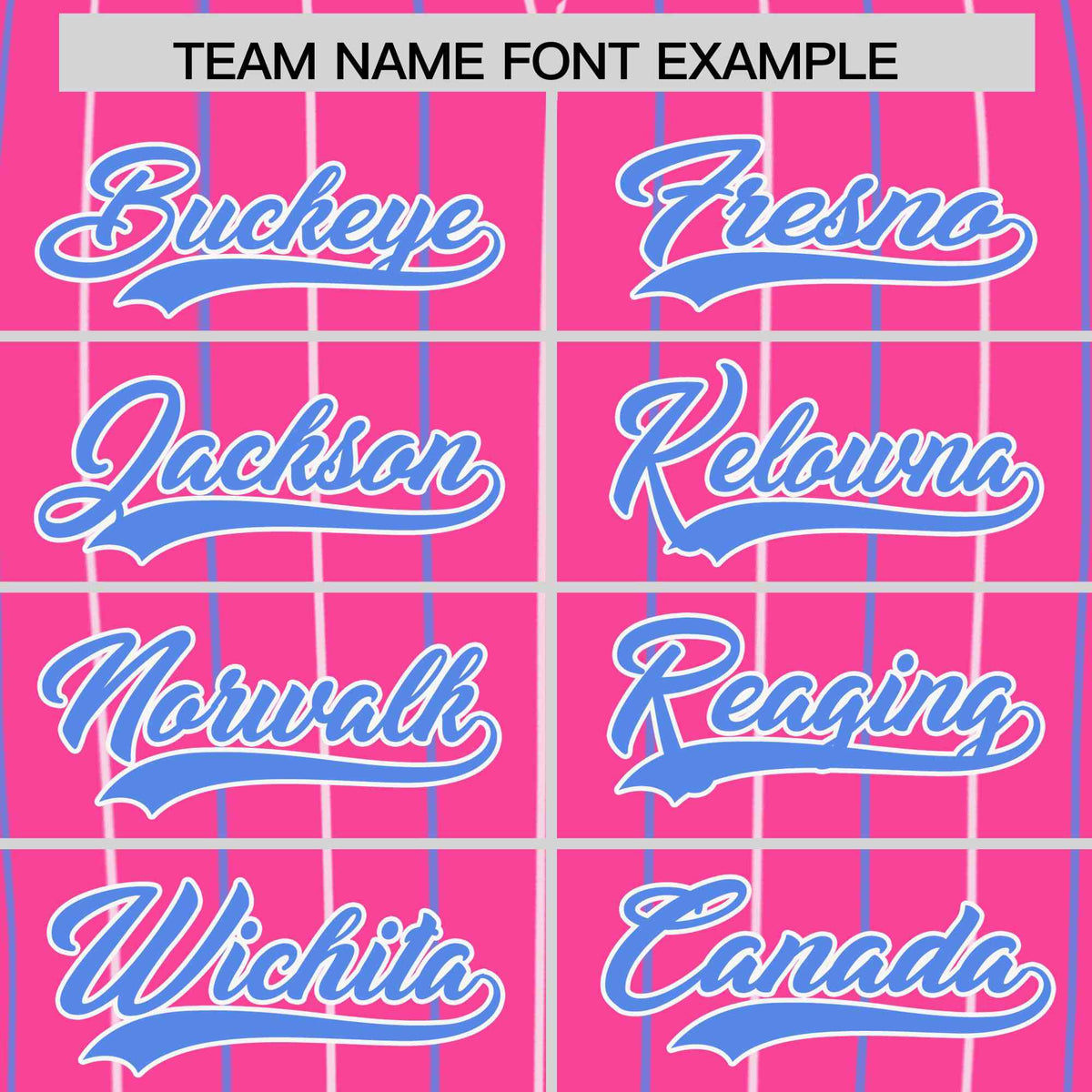 Custom Pink White and Powder Blue Bi-Color Stripes Fashion Authentic Baseball Jersey