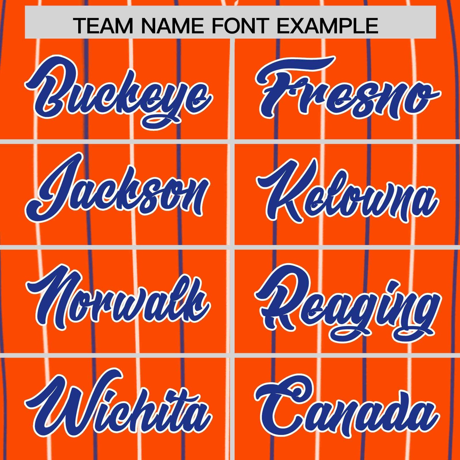 Custom Orange Royal and White Bi-Color Stripes Fashion Authentic Baseball Jersey