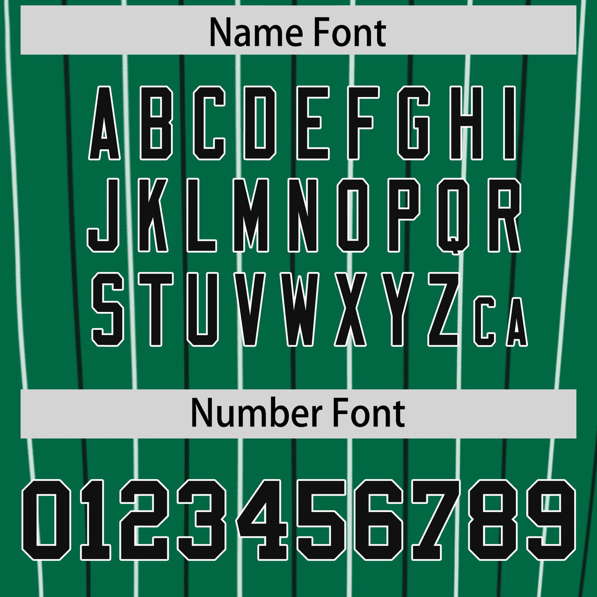 Custom Kelly Green Black and White Bi-Color Stripes Fashion Authentic Baseball Jersey