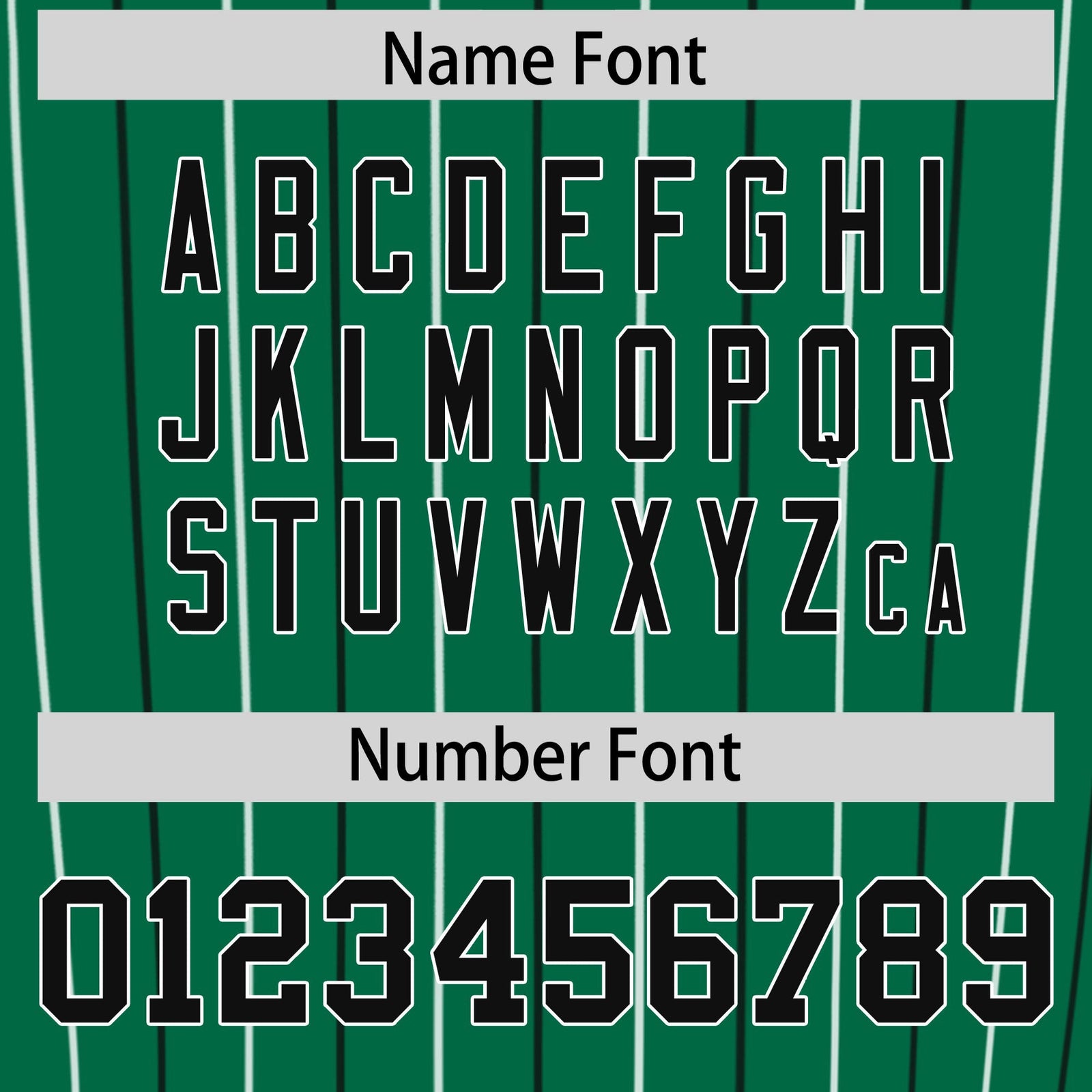 Custom Kelly Green Black and White Bi-Color Stripes Fashion Authentic Baseball Jersey