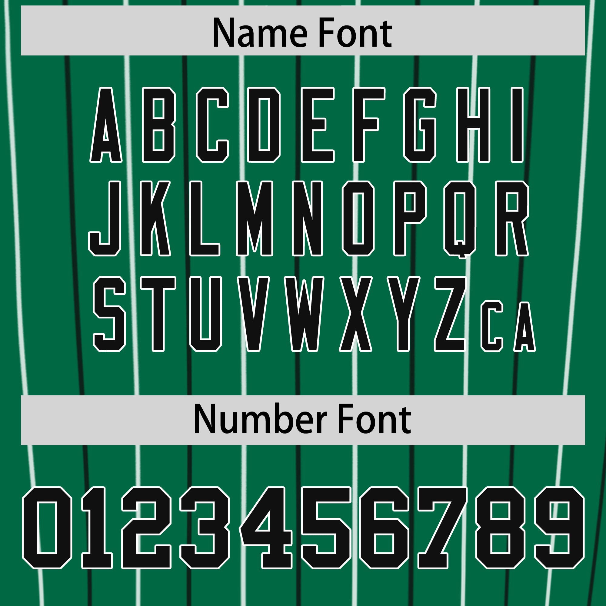 Custom Kelly Green Black and White Bi-Color Stripes Fashion Authentic Baseball Jersey