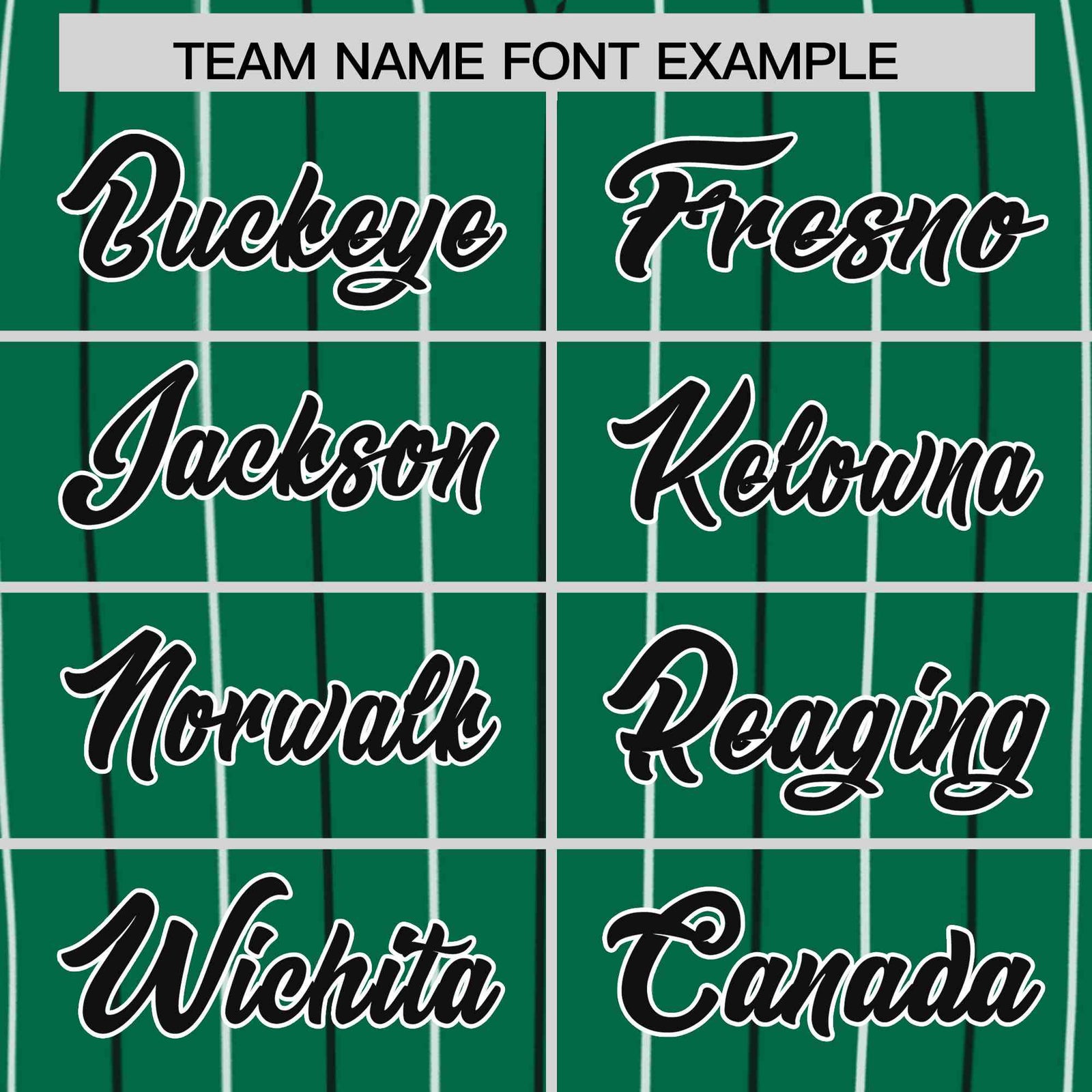 Custom Kelly Green Black and White Bi-Color Stripes Fashion Authentic Baseball Jersey