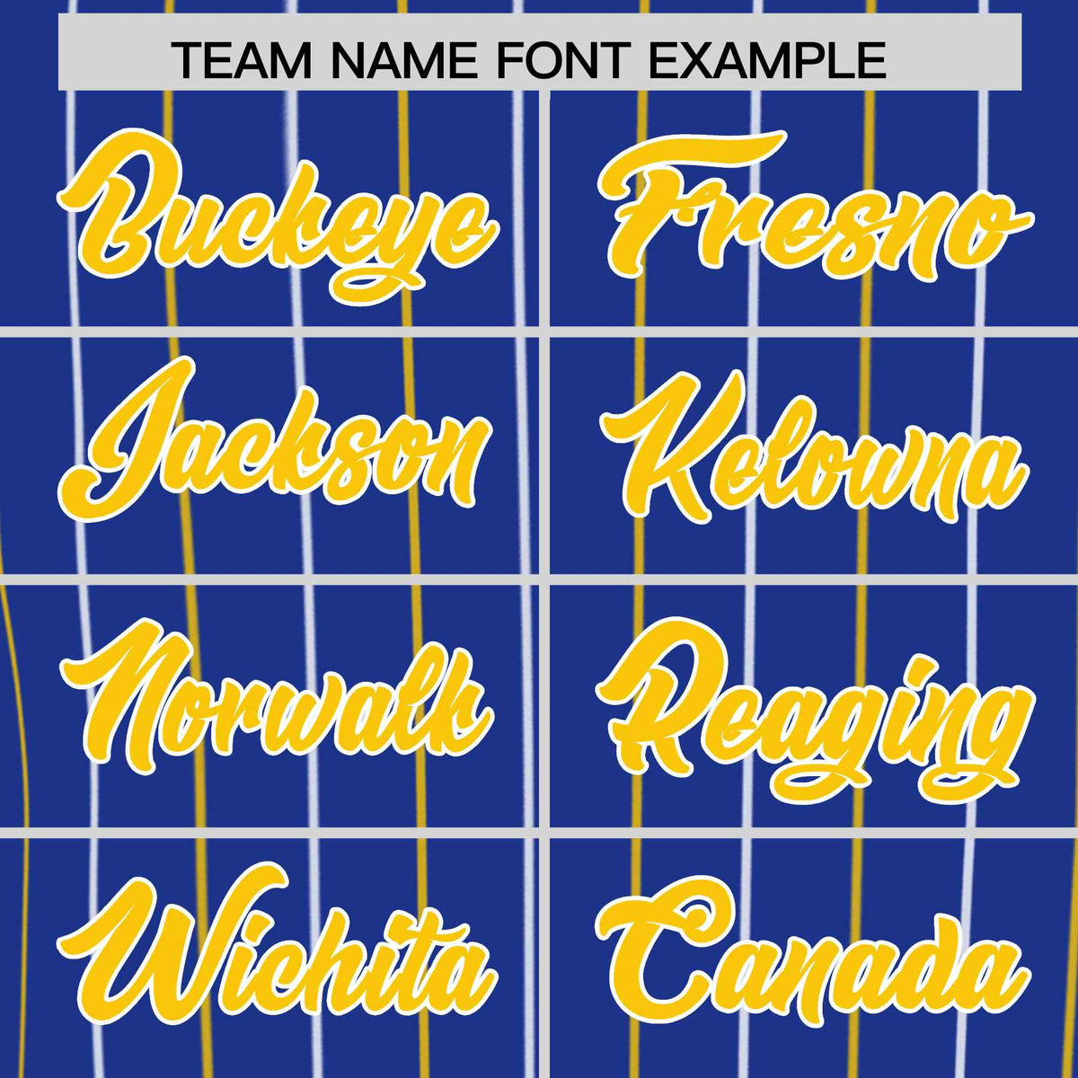 Custom Royal Gold and White Bi-Color Stripes Fashion Authentic Baseball Jersey