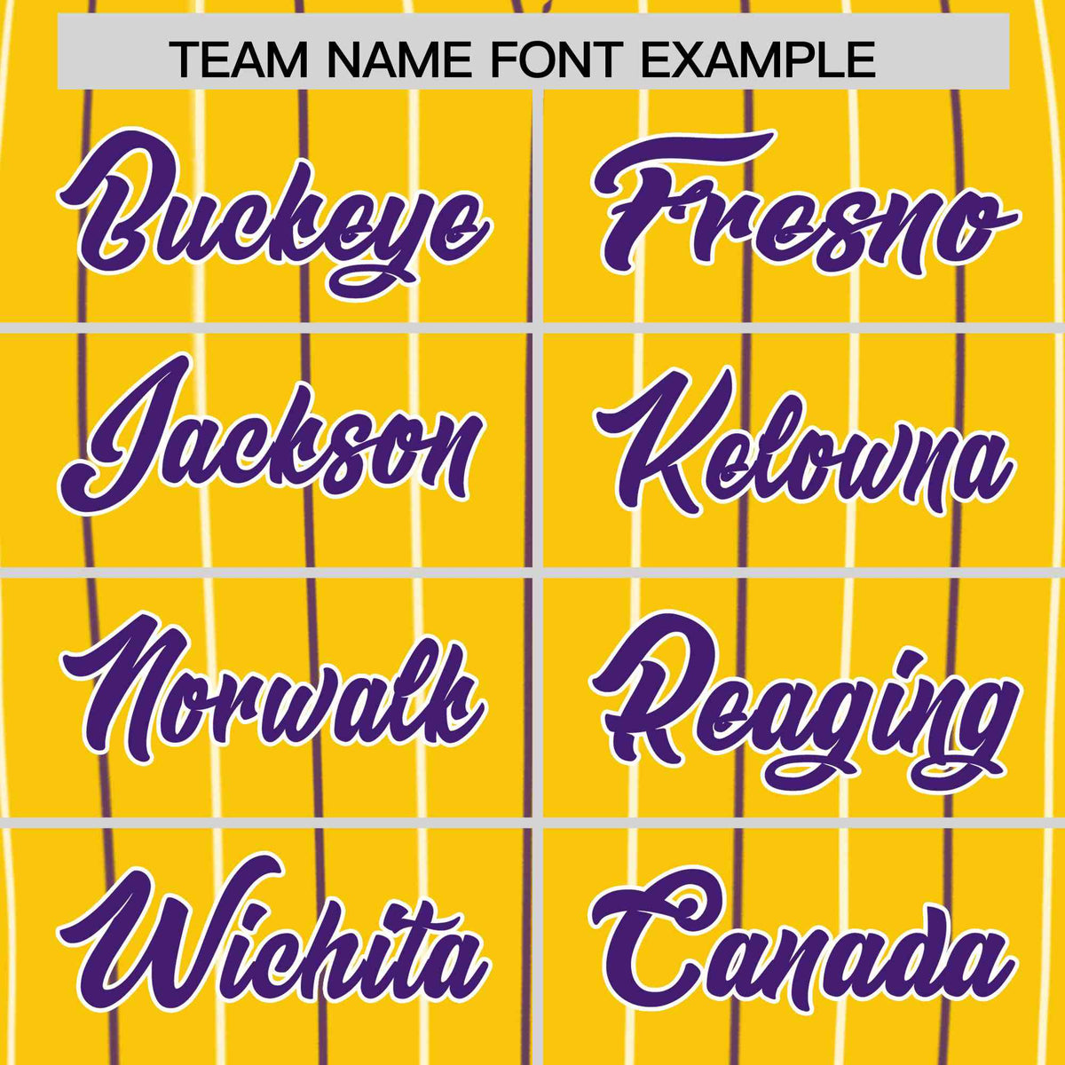 Custom Gold Purple and White Bi-Color Stripes Fashion Authentic Baseball Jersey