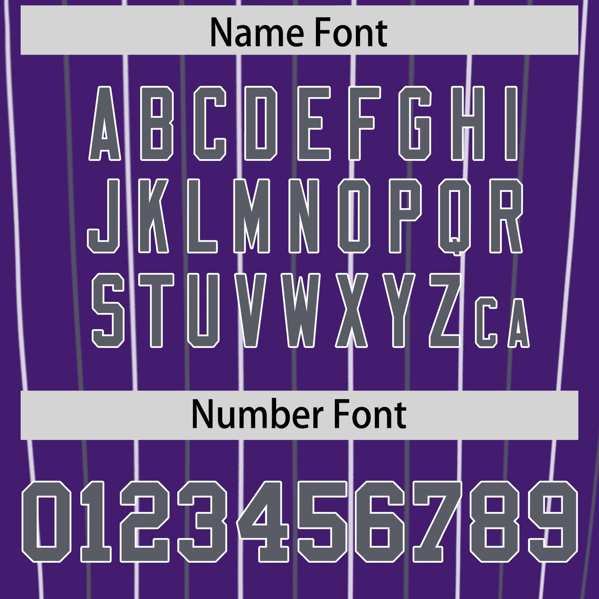 Custom Purple Dark Gray and White Bi-Color Stripes Fashion Authentic Baseball Jersey