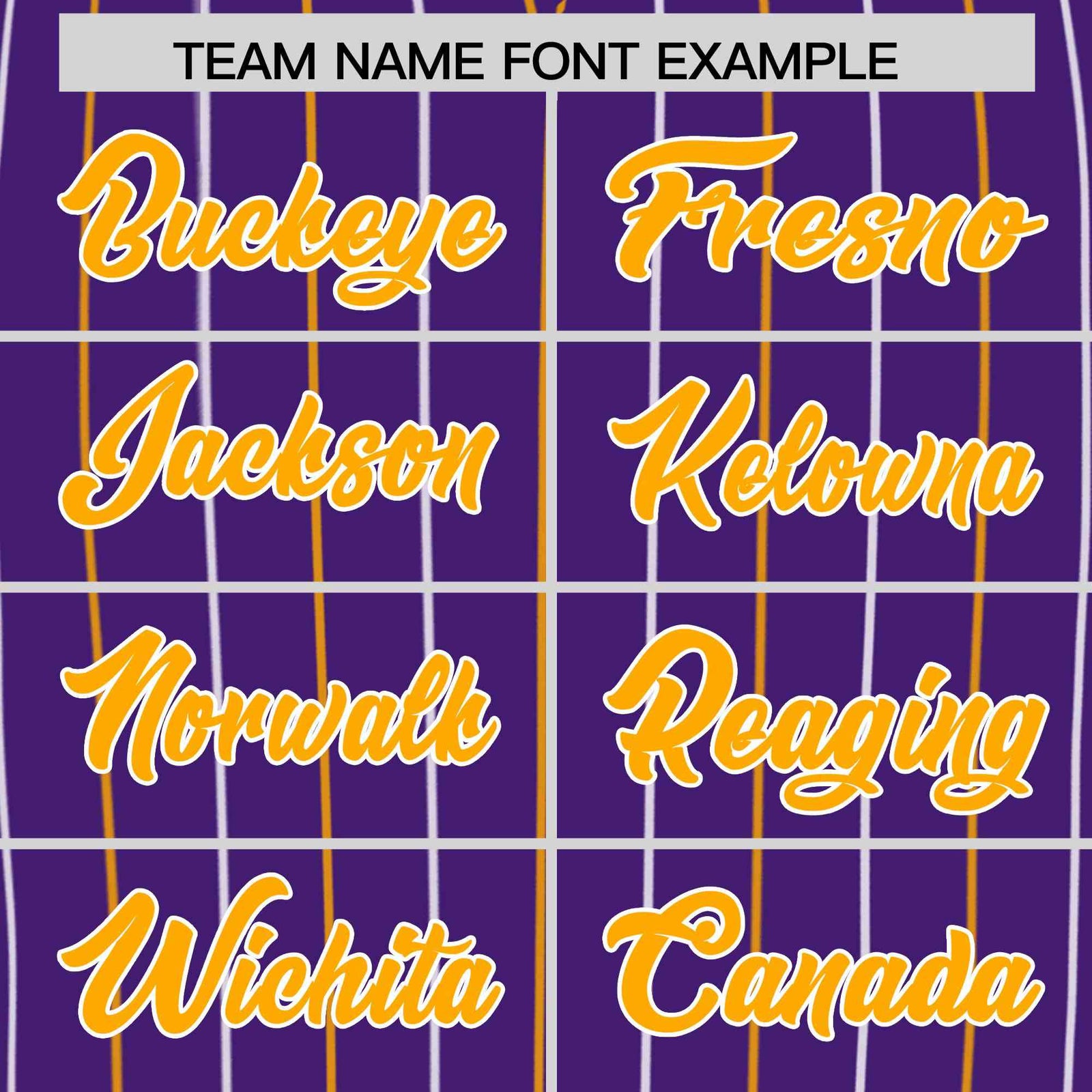 Custom Purple Yellow and White Bi-Color Stripes Fashion Authentic Baseball Jersey