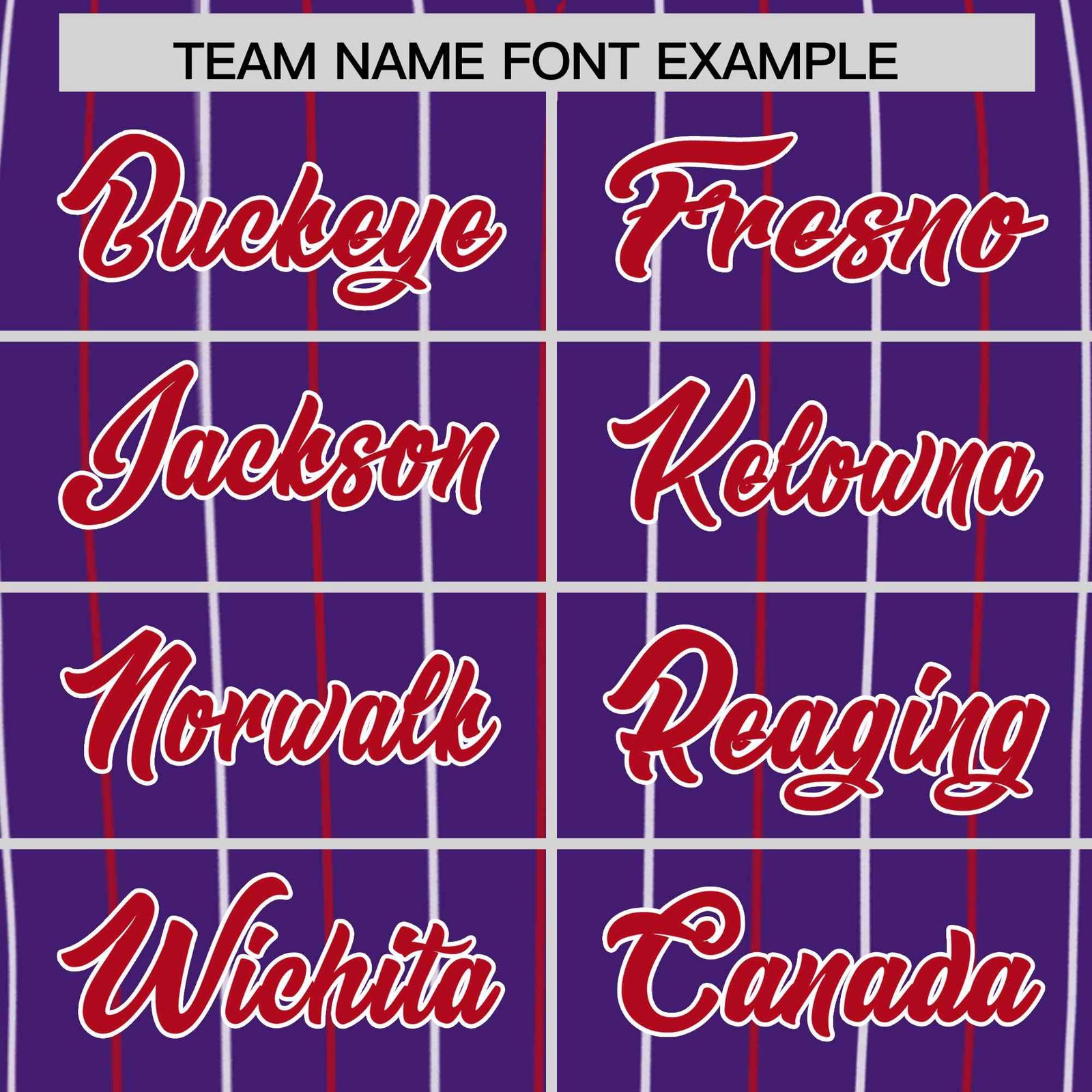 Custom Purple Red and White Bi-Color Stripes Fashion Authentic Baseball Jersey