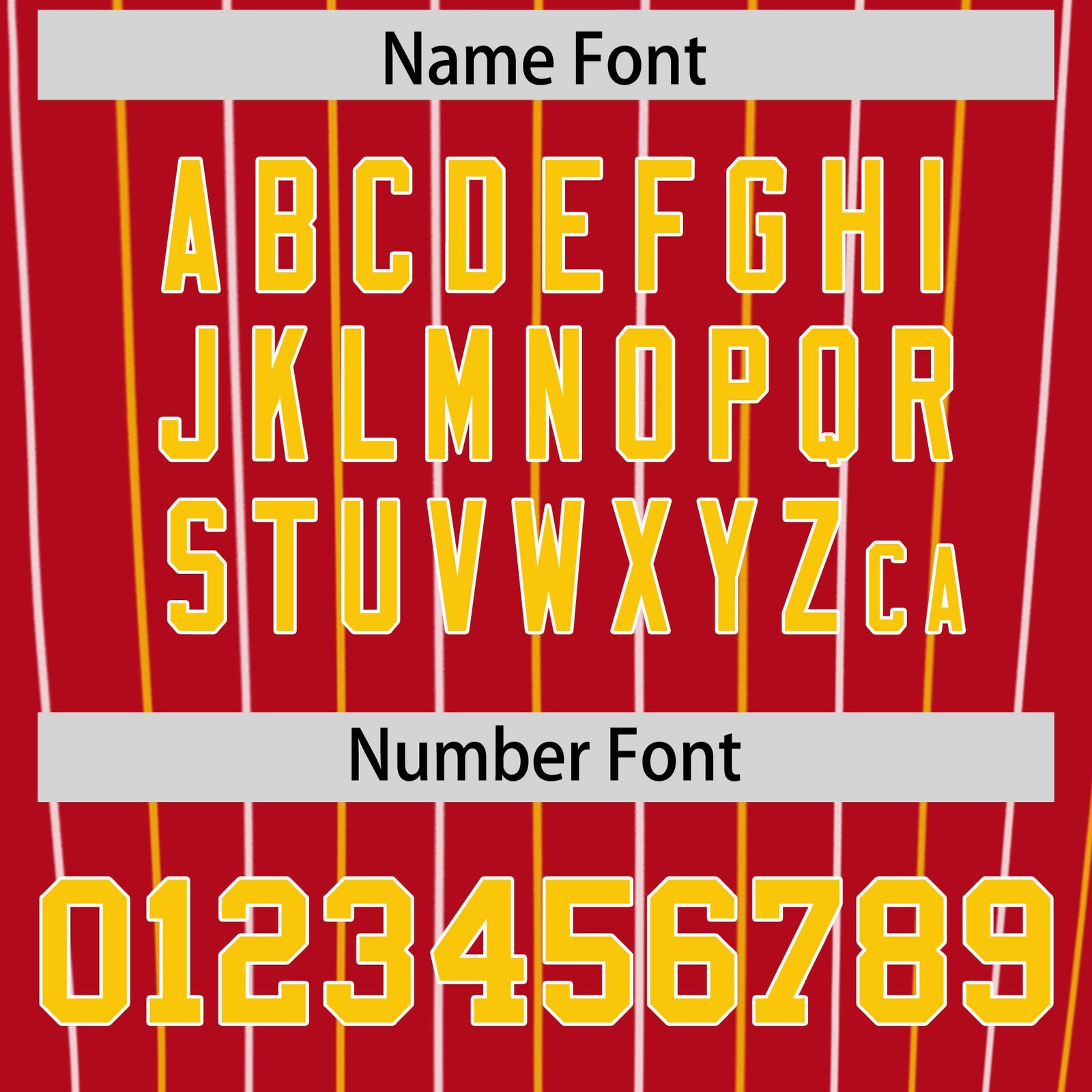 Custom Red Gold and White Bi-Color Stripes Fashion Authentic Baseball Jersey