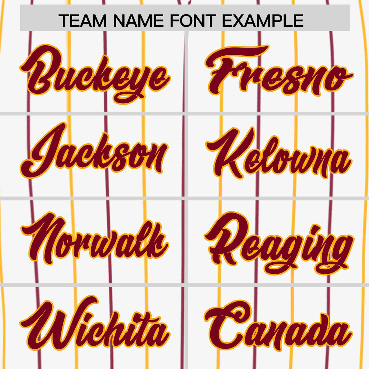 Custom White Crimson and Yellow Bi-Color Stripes Fashion Authentic Baseball Jersey