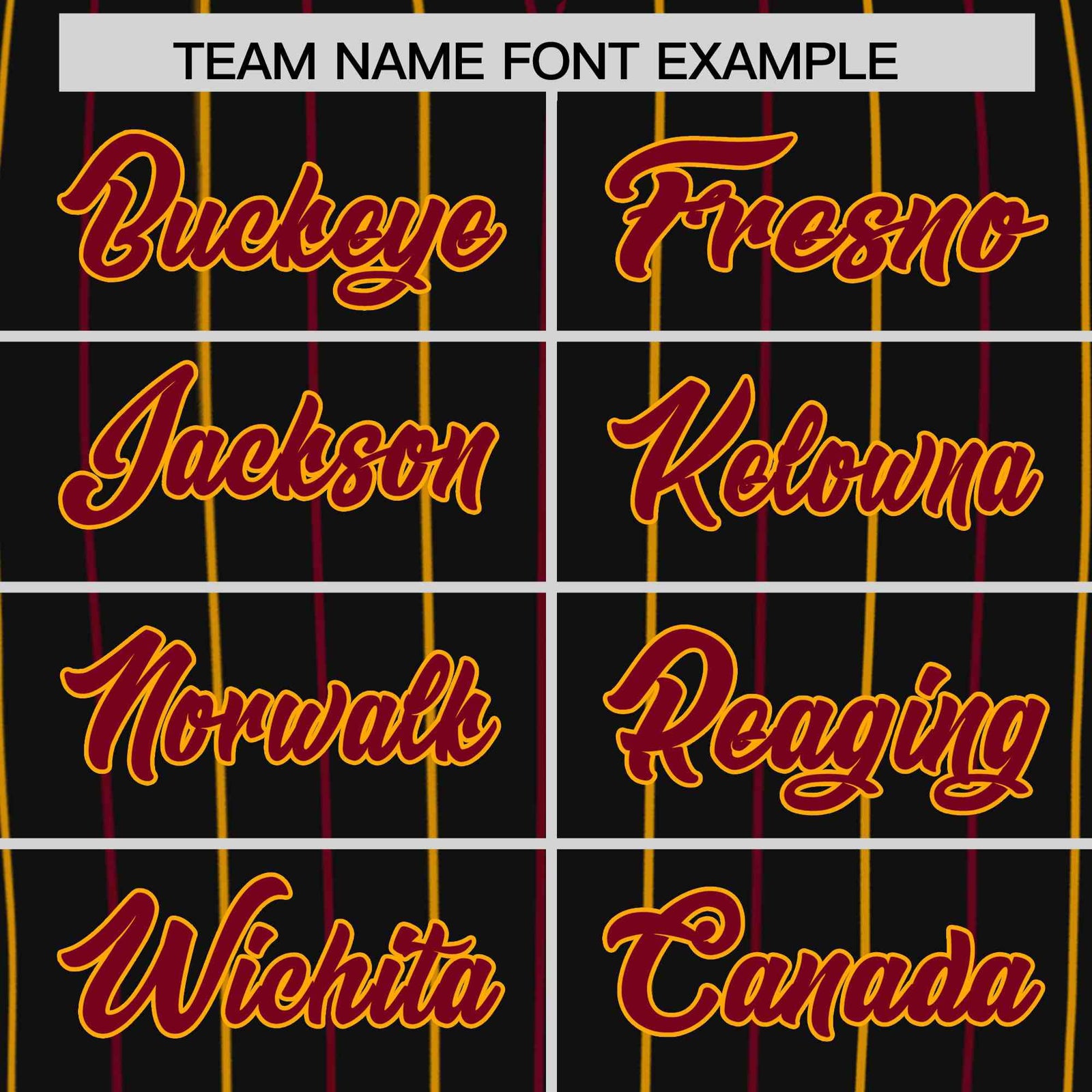 Custom Black Crimson and Yellow Bi-Color Stripes Fashion Authentic Baseball Jersey