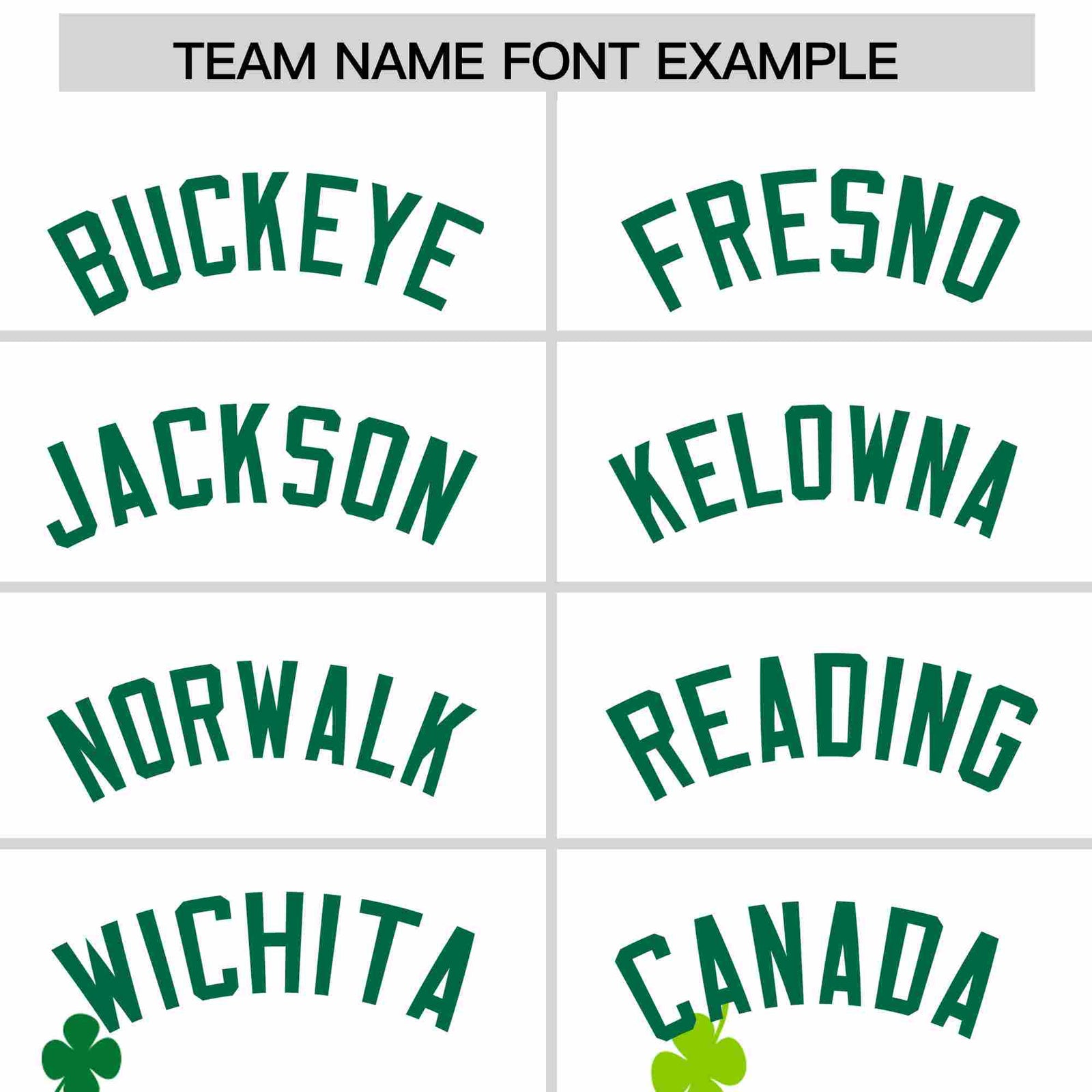 Custom White Green St.Patrick's Day Personalized Four Leaf Clover Pattern Baseball Jersey