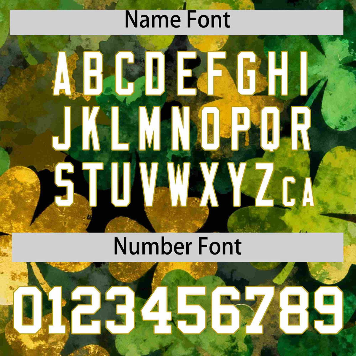 Custom Black White St.Patrick&#39;s Day Personalized Four Leaf Clover Pattern Baseball Jersey| KXKSHOP