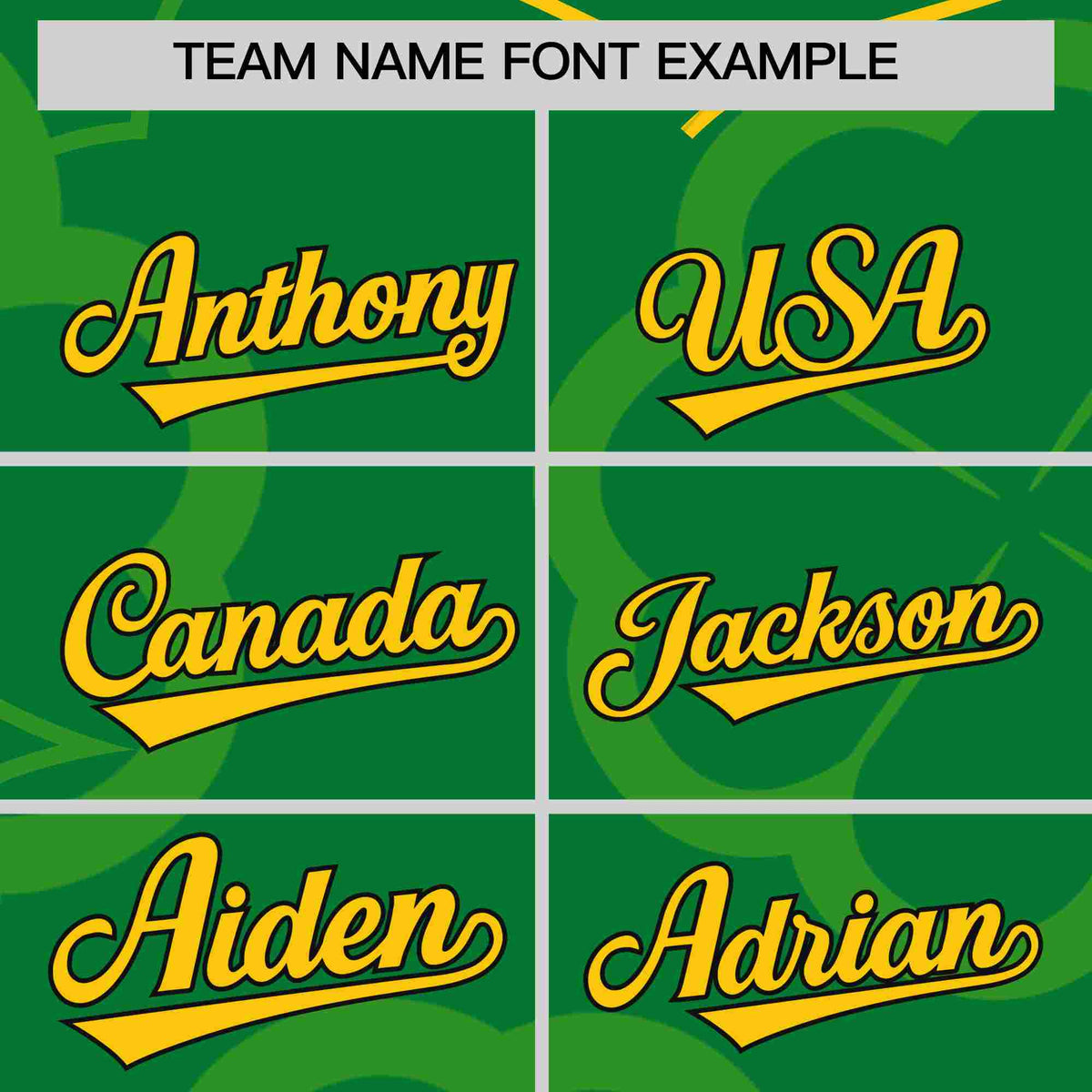 Custom White Kelly Green St.Patrick&#39;s Day Personalized Four Leaf Clover Pattern Baseball Jersey| KXKSHOP