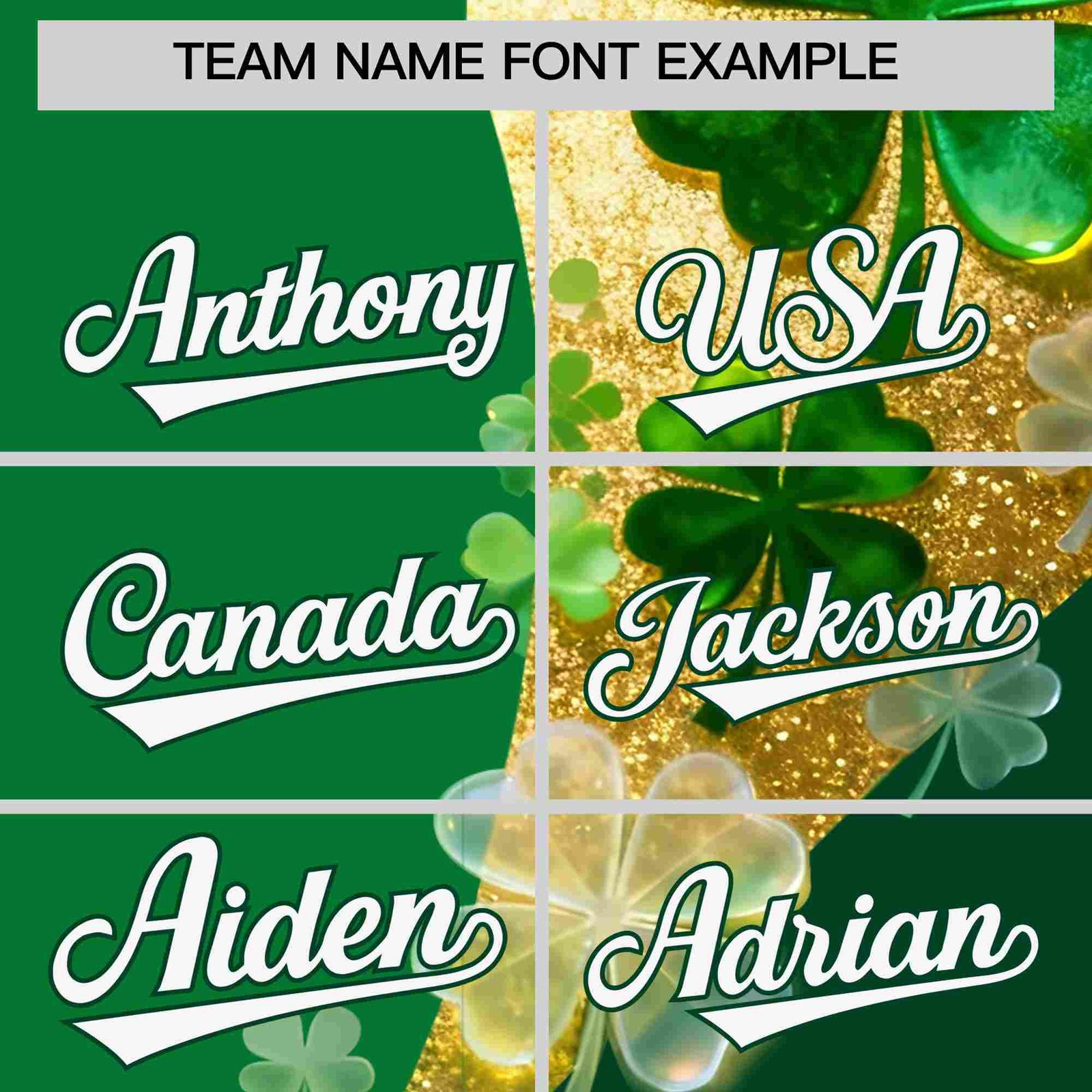 Custom Kelly Green Green St.Patrick's Day Personalized Four Leaf Clover Pattern Baseball Jersey| KXKSHOP