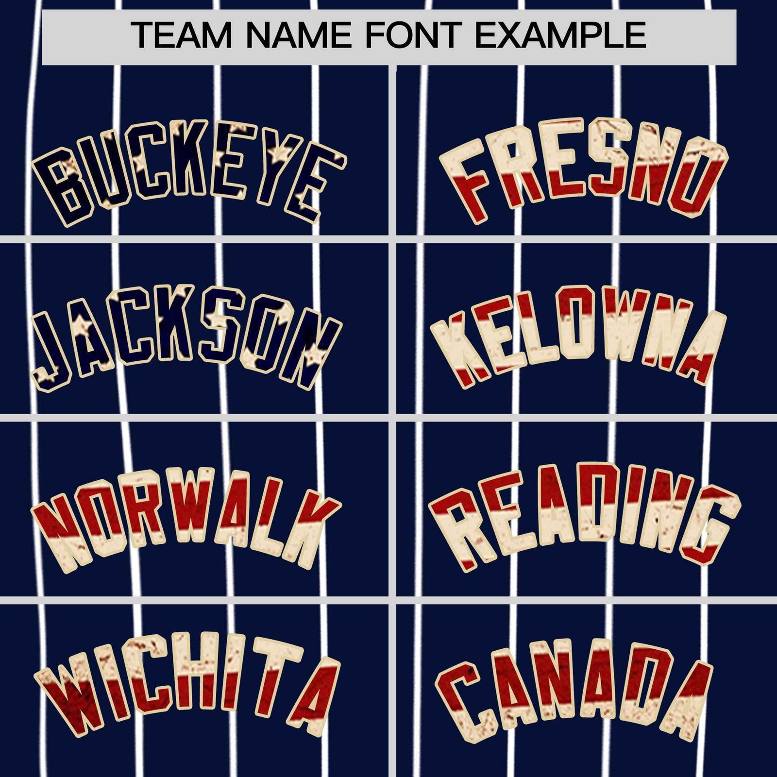 Custom Navy Cream Pinstripe Vintage USA Flag Authentic Baseball Jersey