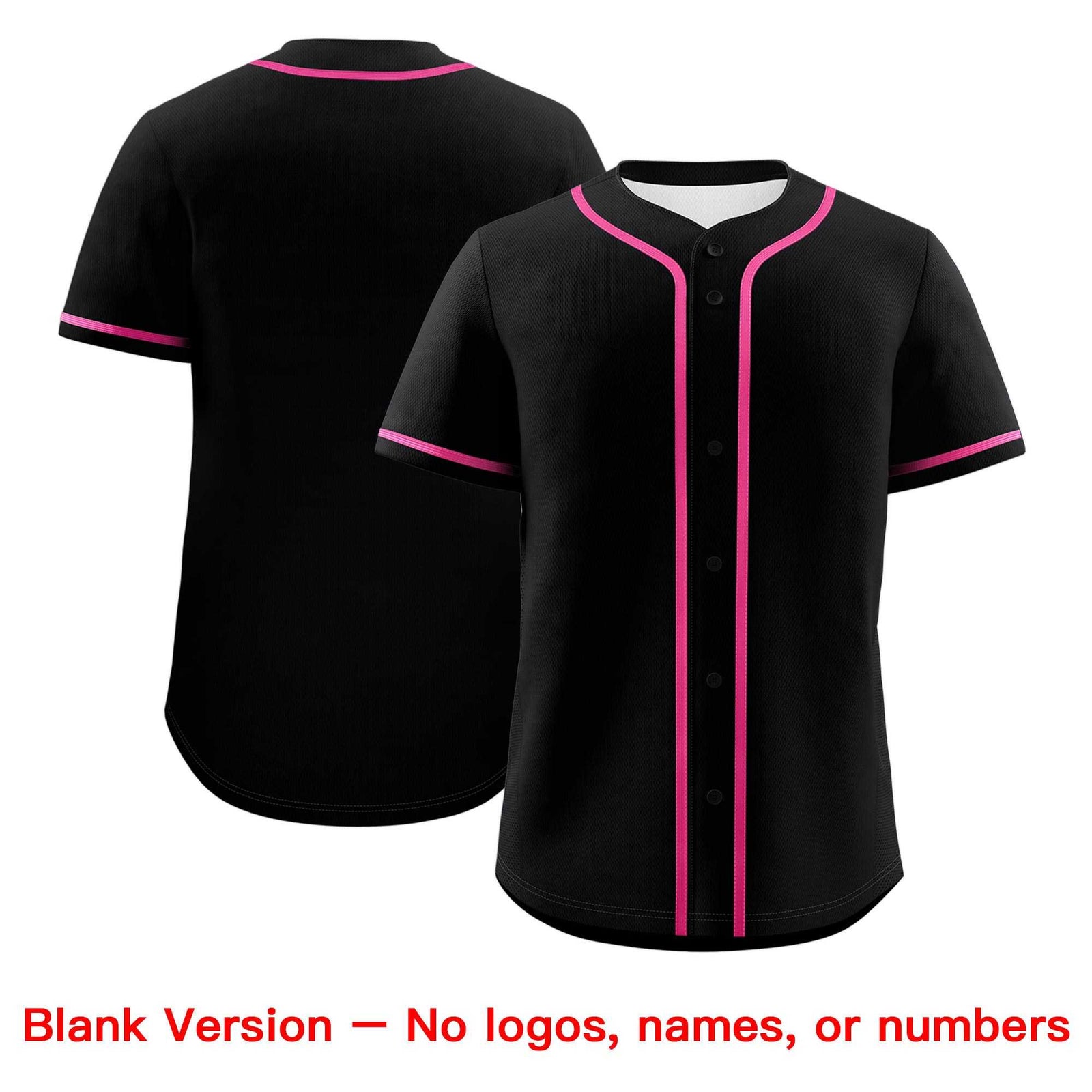Custom Black Pink Classic Style Authentic Baseball Jersey| KXKSHOP