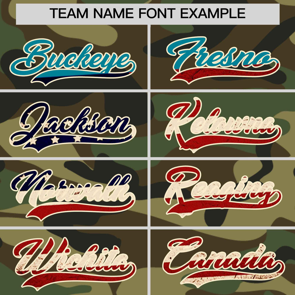 Custom Camo Cream Vintage USA Flag Authentic Salute To Service Baseball Jersey