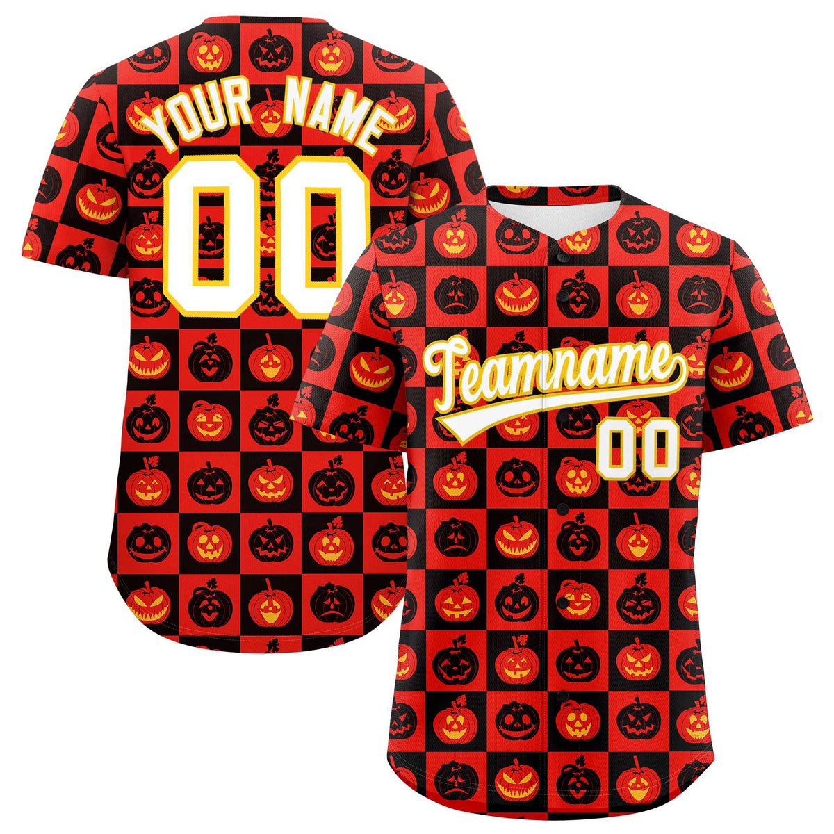 Custom Multi Color Halloween Authentic Baseball Jersey