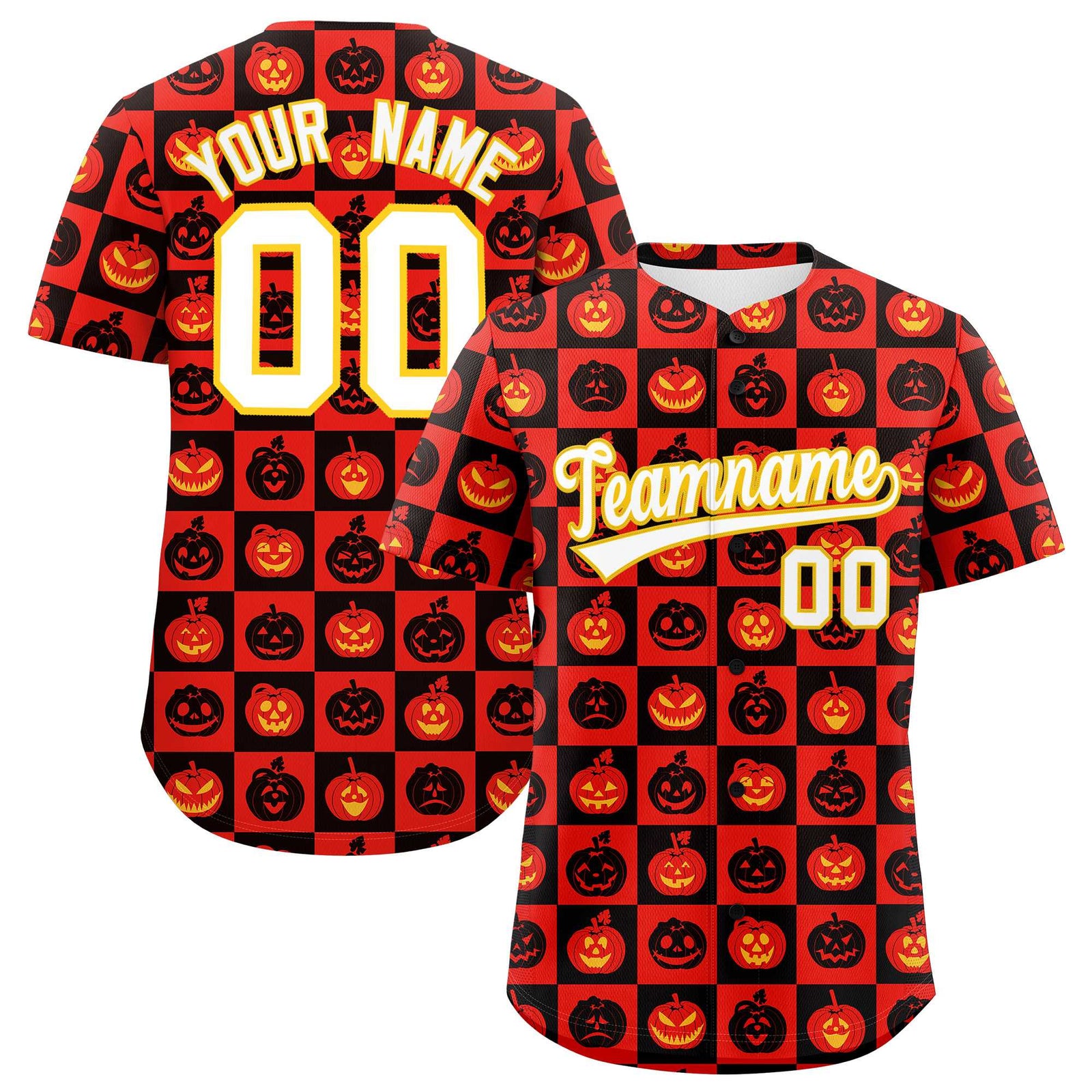 Custom Multi Color Halloween Authentic Baseball Jersey