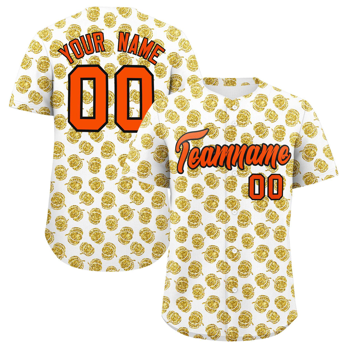 Custom Multi Color Halloween Authentic Baseball Jersey