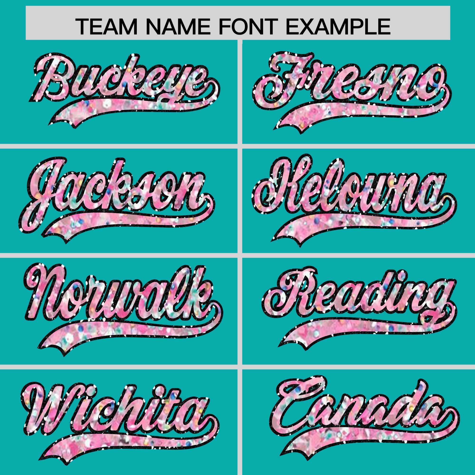 Custom Aqua Fine Sparkle Personalized Baseball Sports Uniform