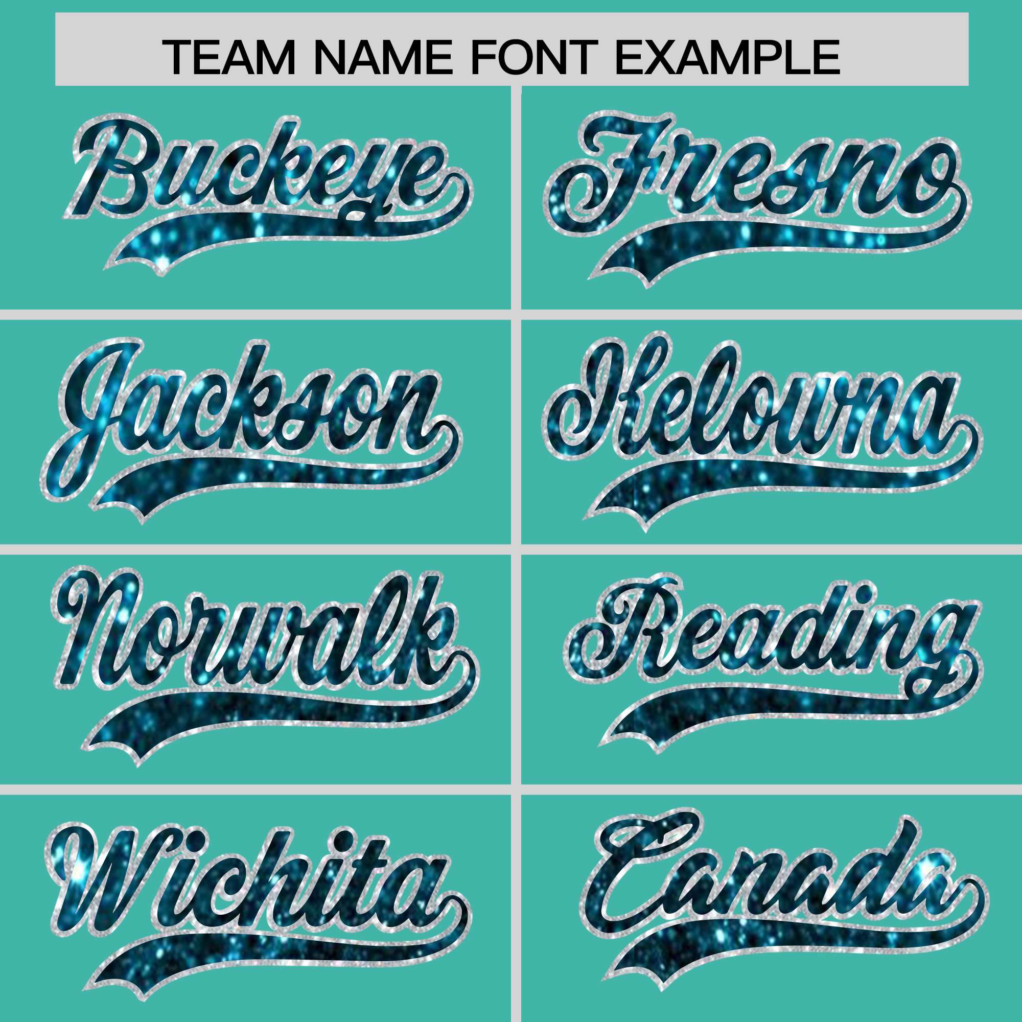 Custom Aqua Fine Sparkle Personalized Baseball Sports Uniform