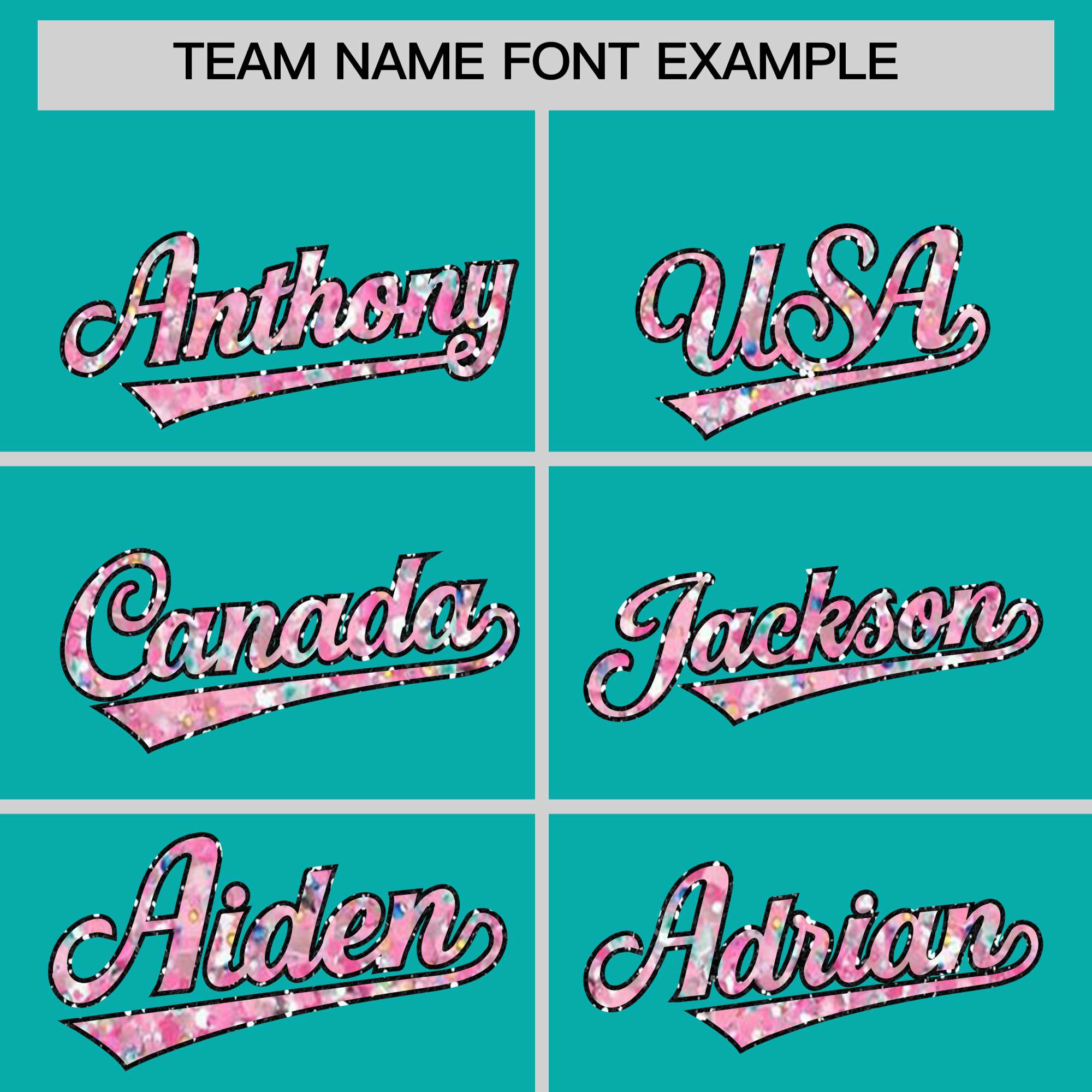 Custom Aqua Fine Sparkle Personalized Baseball Sports Uniform