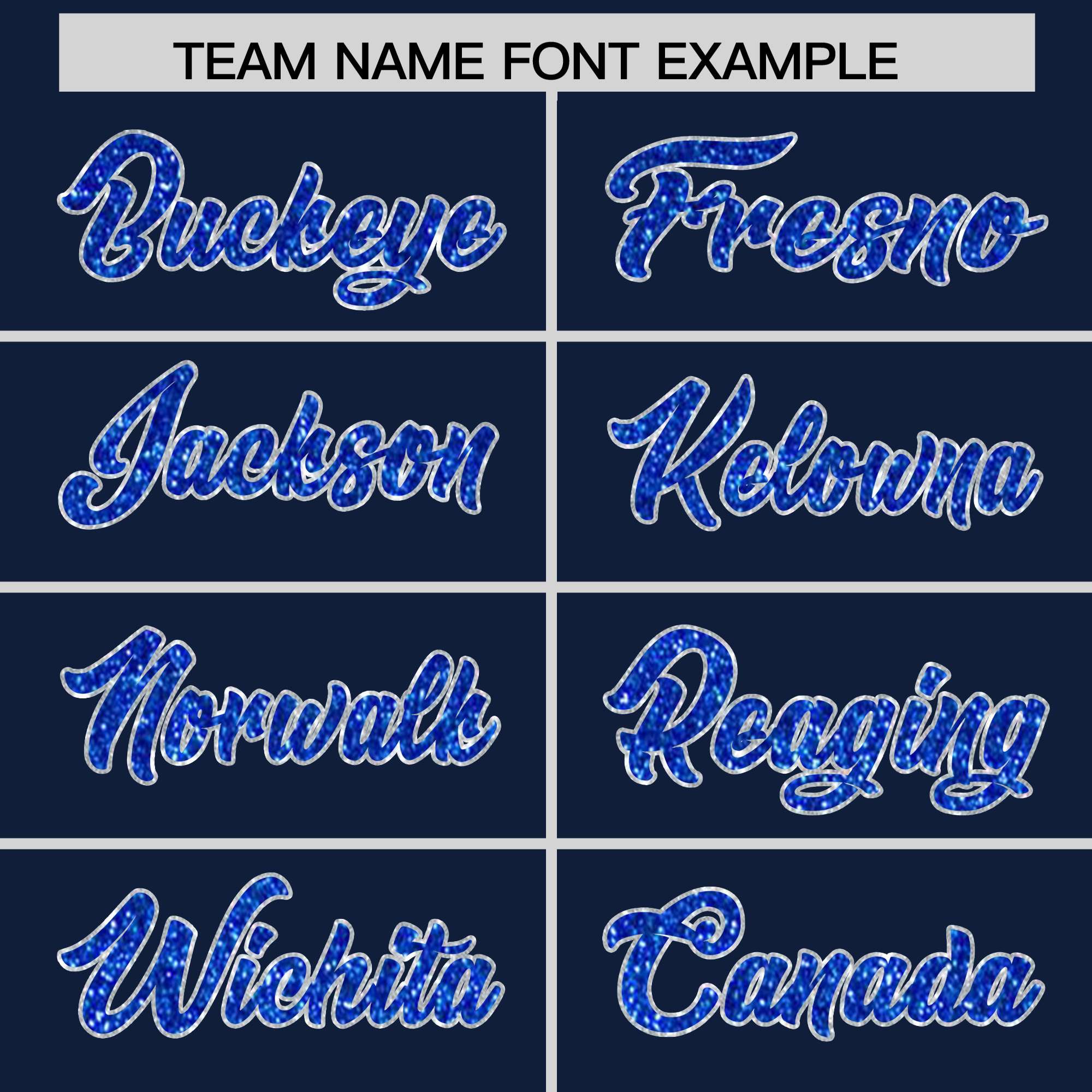 Custom Navy Fine Sparkle Personalized Baseball Sports Uniform