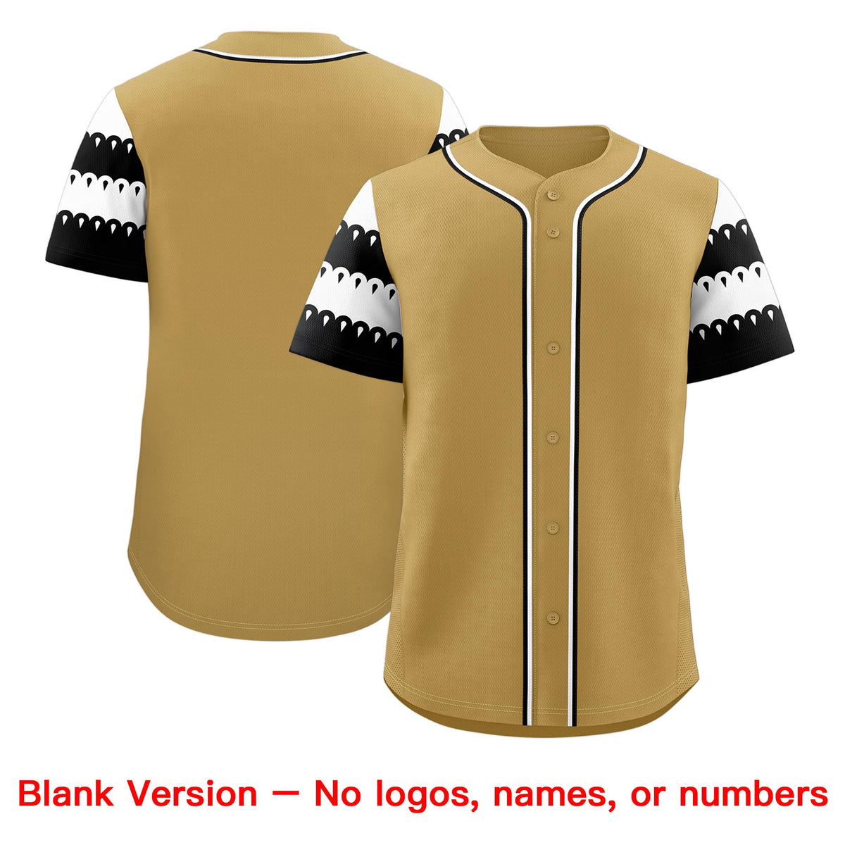 Custom Khaki White Black Sleeve Flag Lace Baseball Jersey | Sublimation Printed & Embroidery,Add Name and Numbern,Perfect for Teams | KXKSHOP
