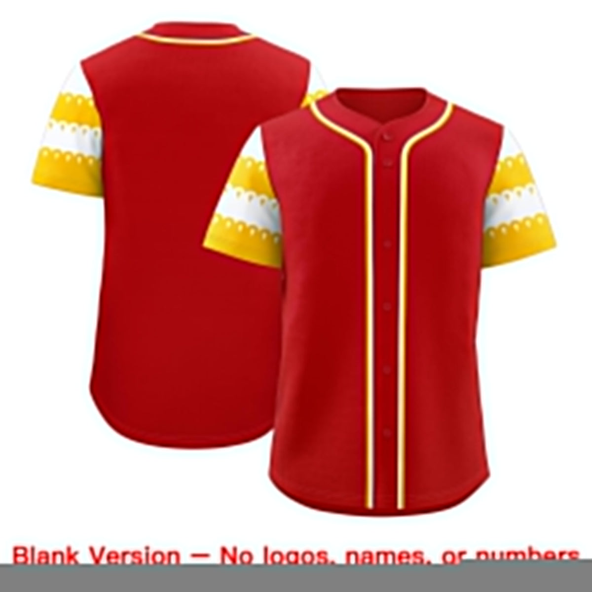 Custom Red Gold White Sleeve Flag Lace Baseball Jersey | Sublimation Printed &amp; Embroidery,Add Name and Numbern,Perfect for Teams | KXKSHOP