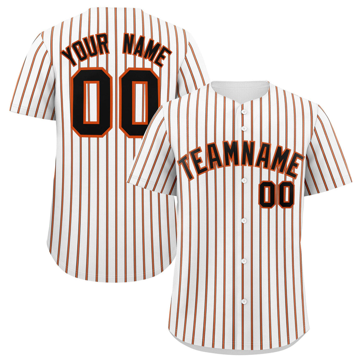 Custom White Black Tricolor Stripe Fashion Authentic Baseball Jersey