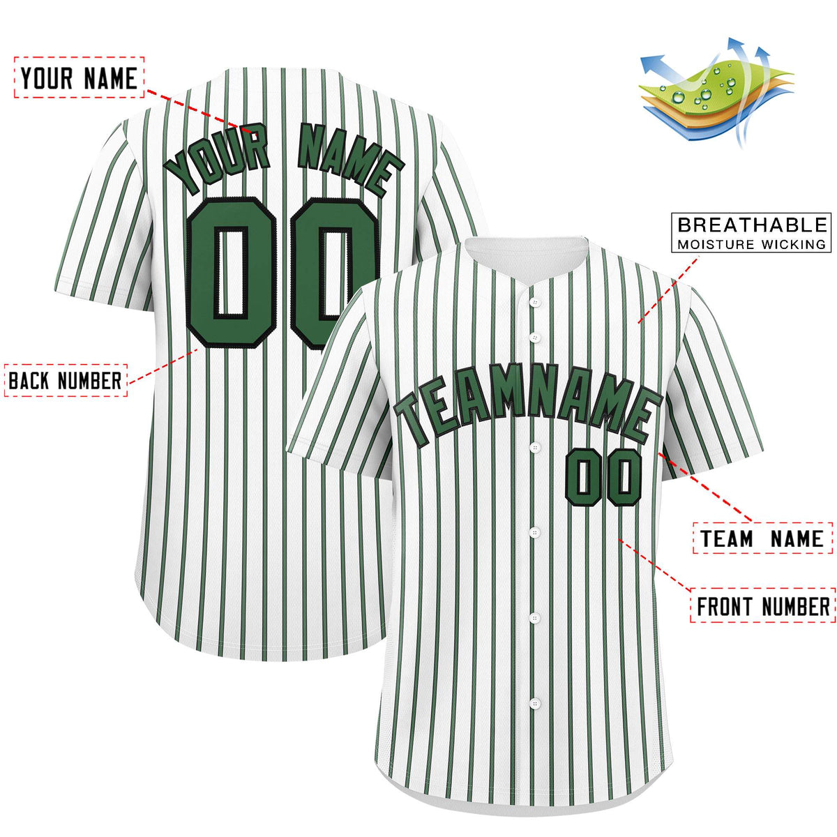 Custom White Black Tricolor Stripe Fashion Authentic Baseball Jersey