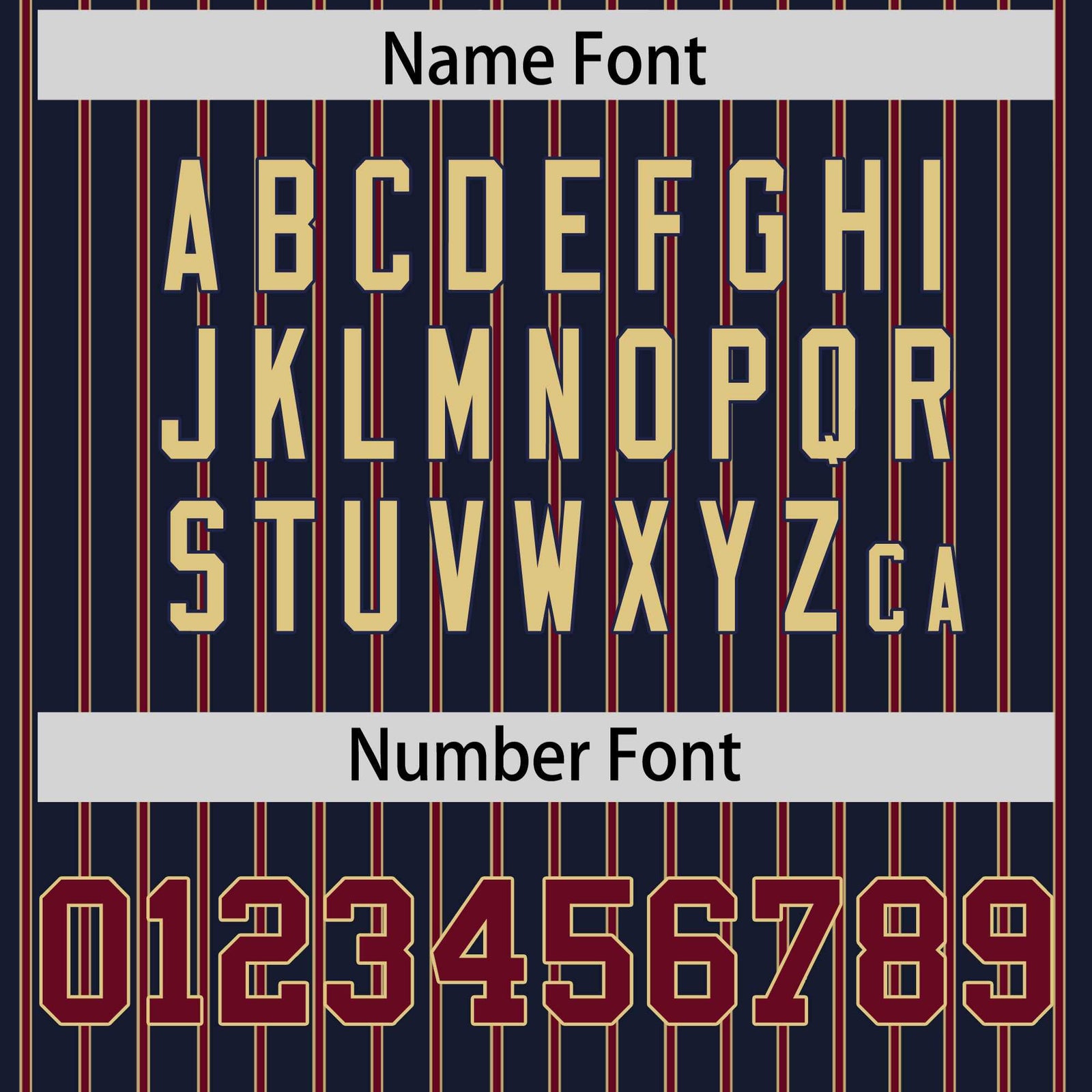 Custom Navy Khaki Tricolor Stripe Fashion Authentic Baseball Jersey